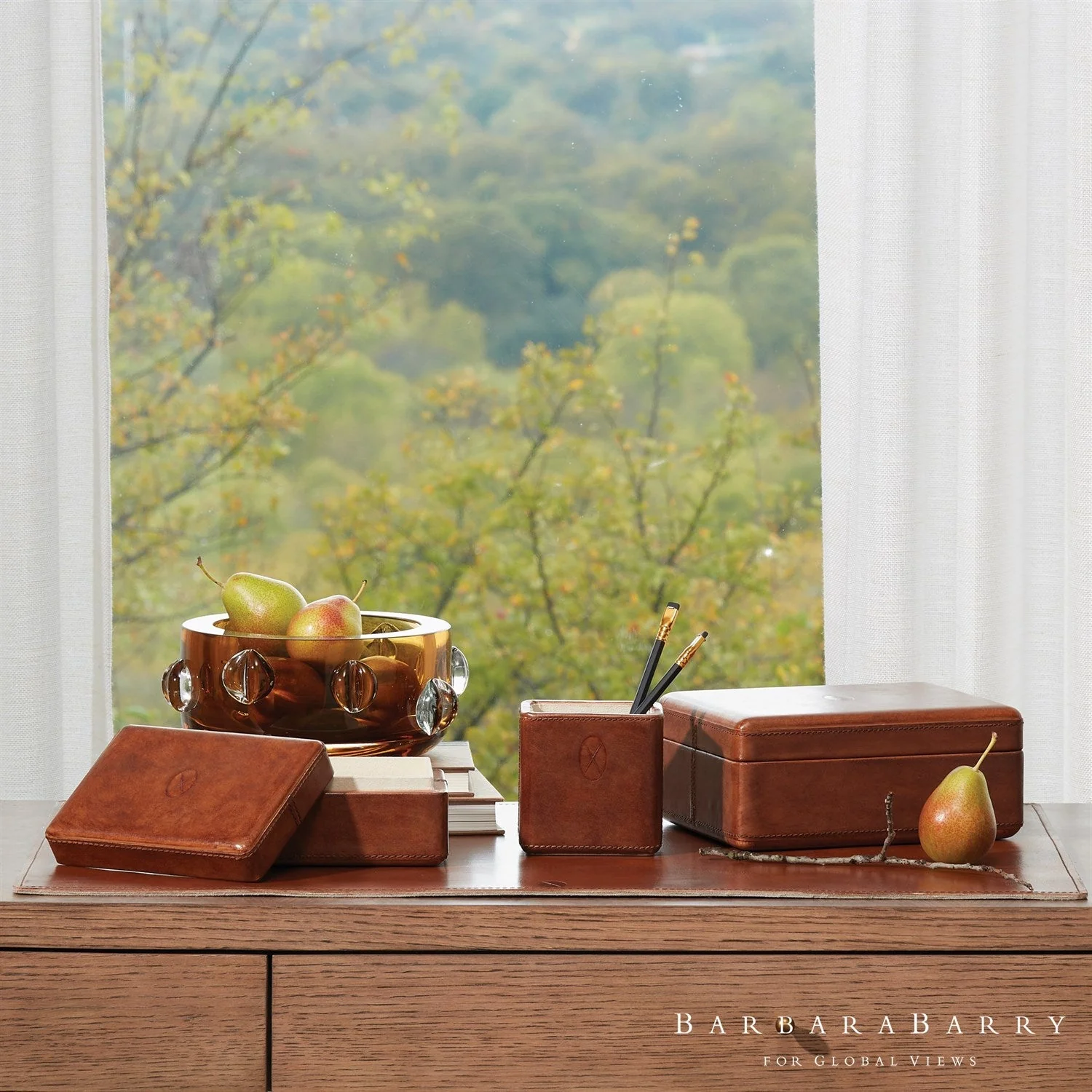 Global Views Signature Tobacco Desk Accessories - Image 2