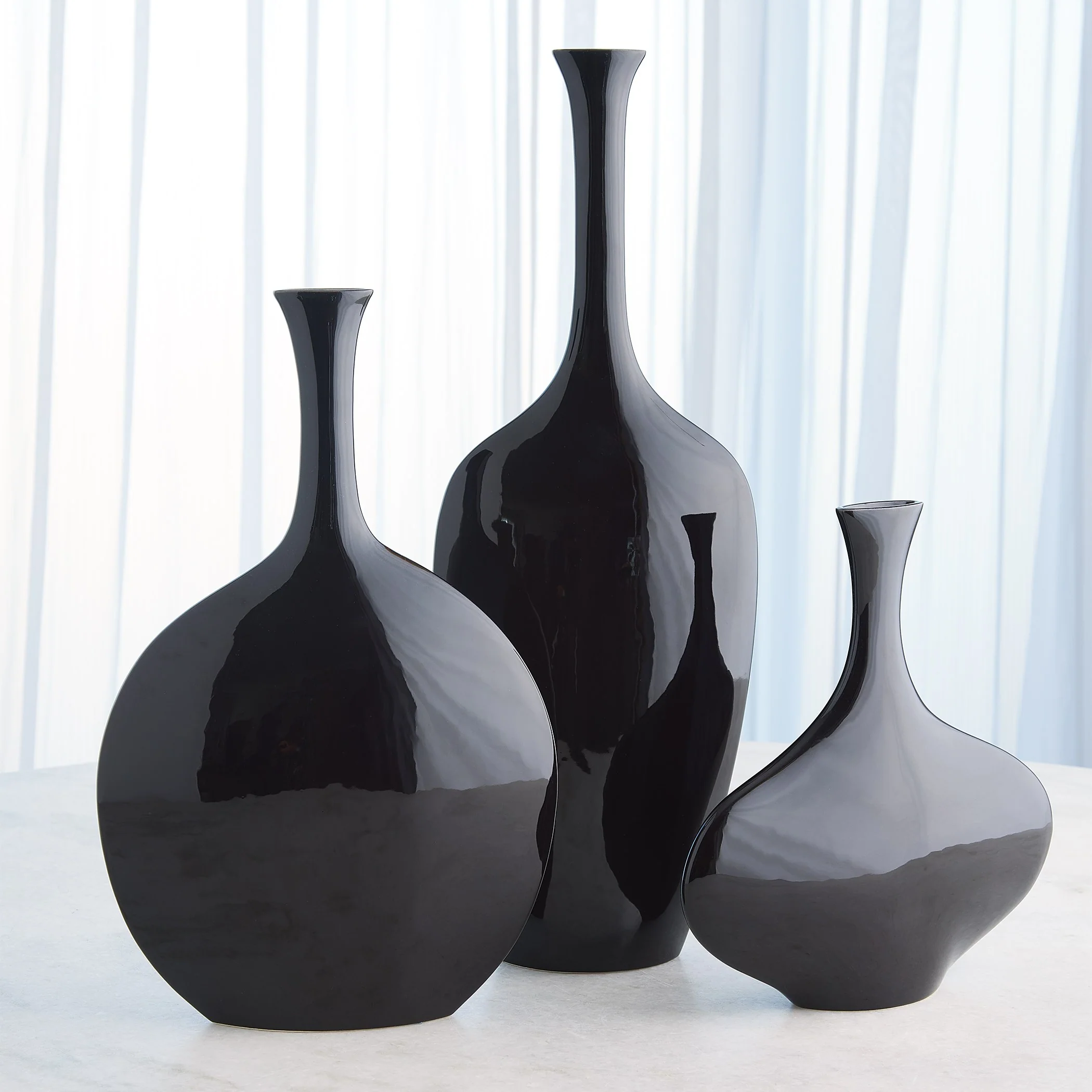 Global Views Silhouette Vase Black - Image 4