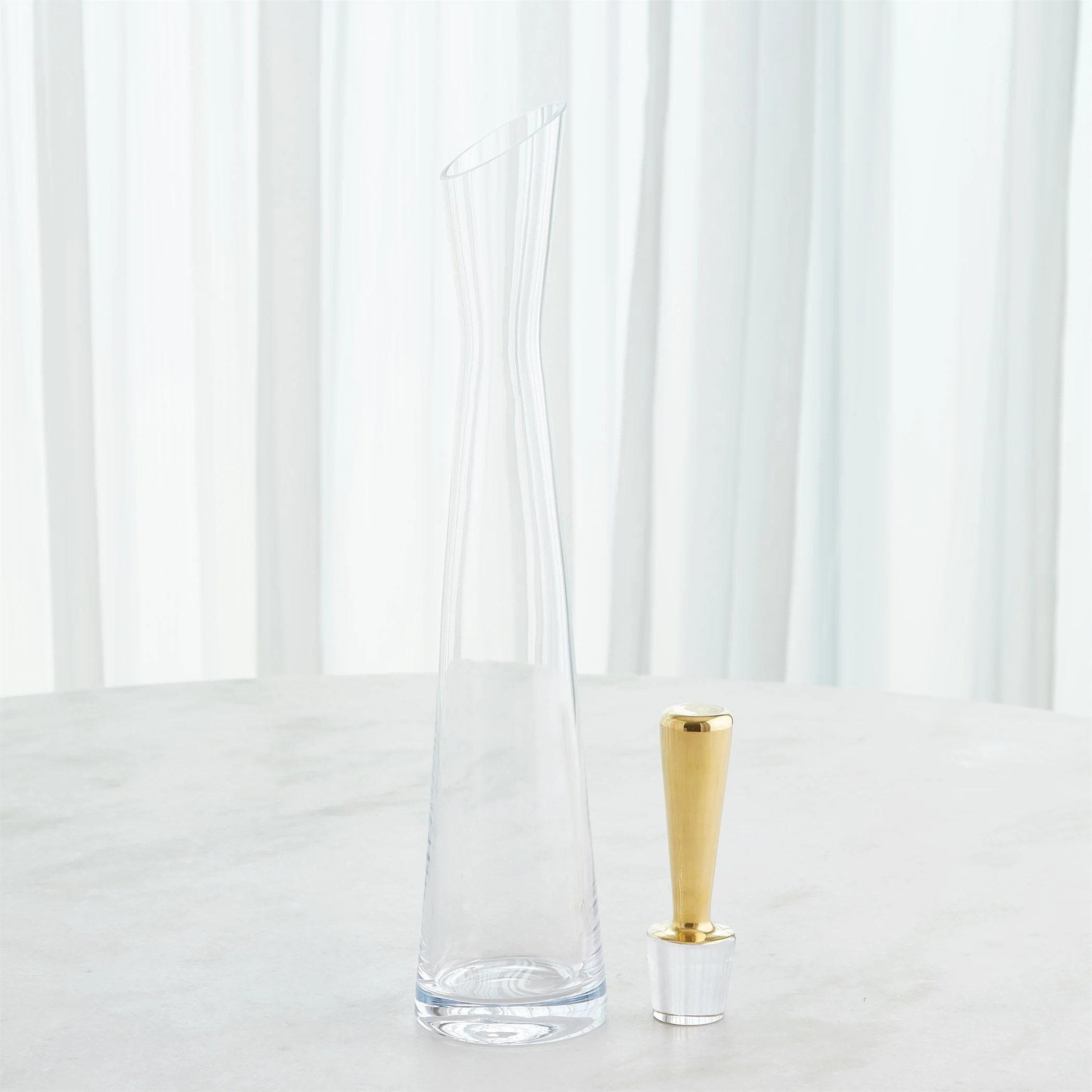 Global Views Slant Decanter Gold - Image 16