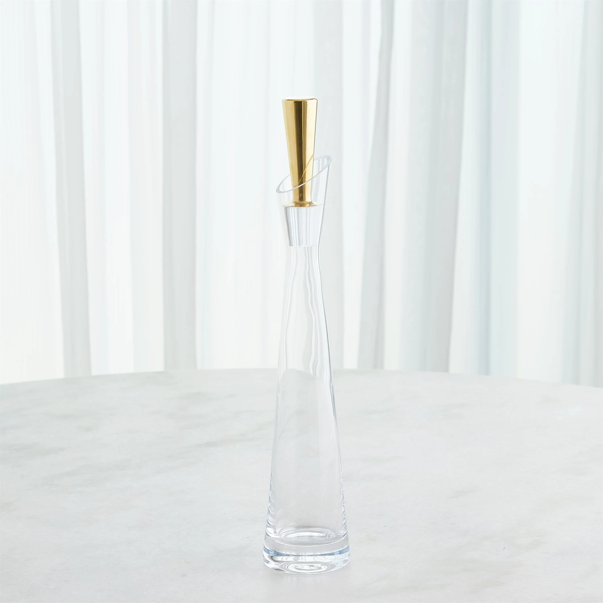 Global Views Slant Decanter Gold - Image 8