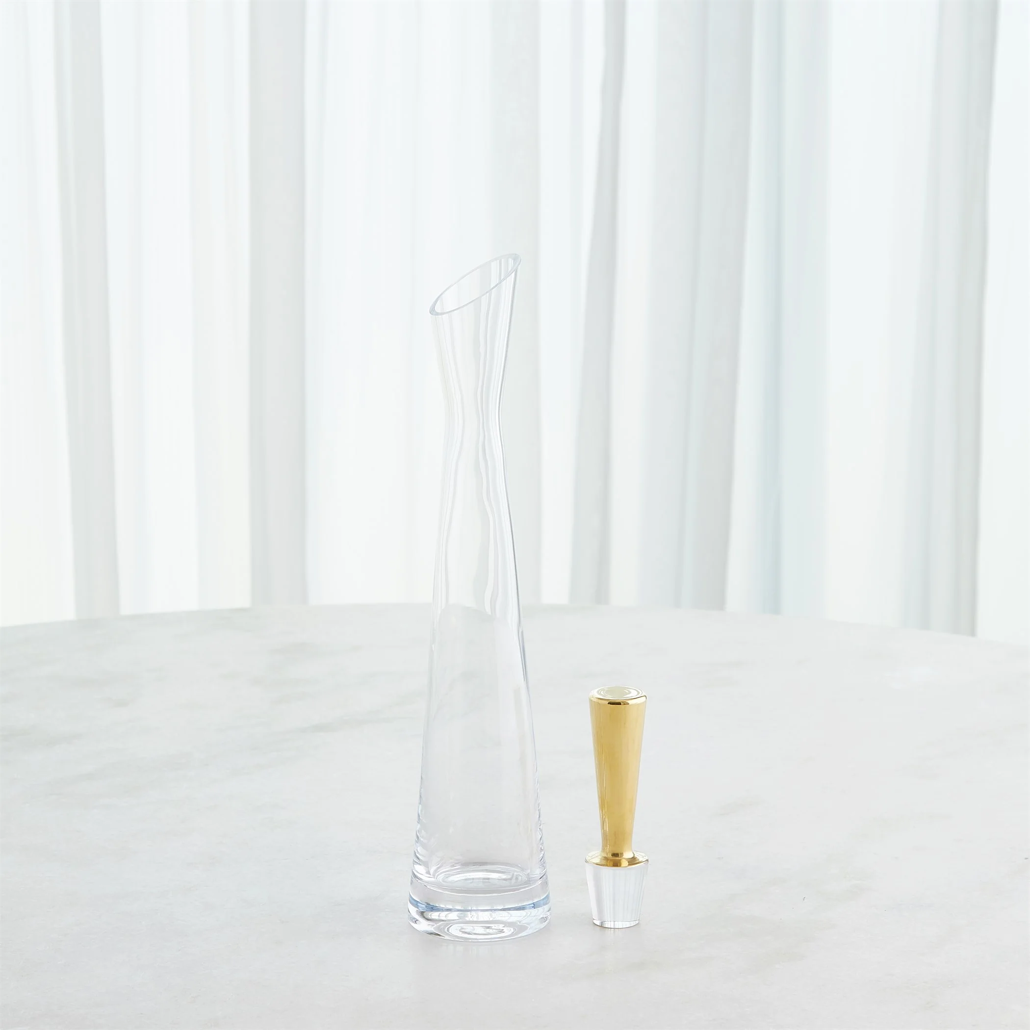 Global Views Slant Decanter Gold - Image 9