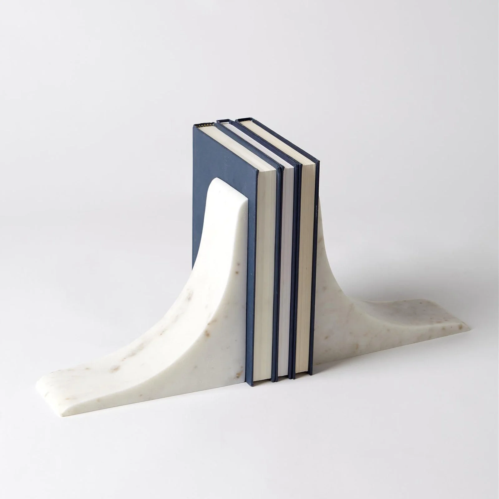 Global Views Sleek Bookends White - Image 2