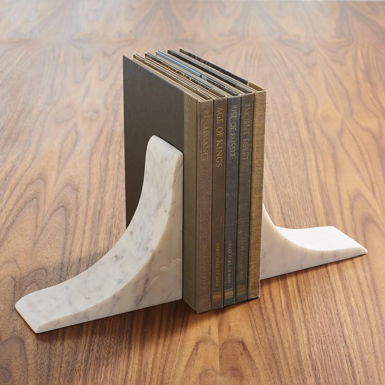 Global Views Sleek Bookends White - Image 4