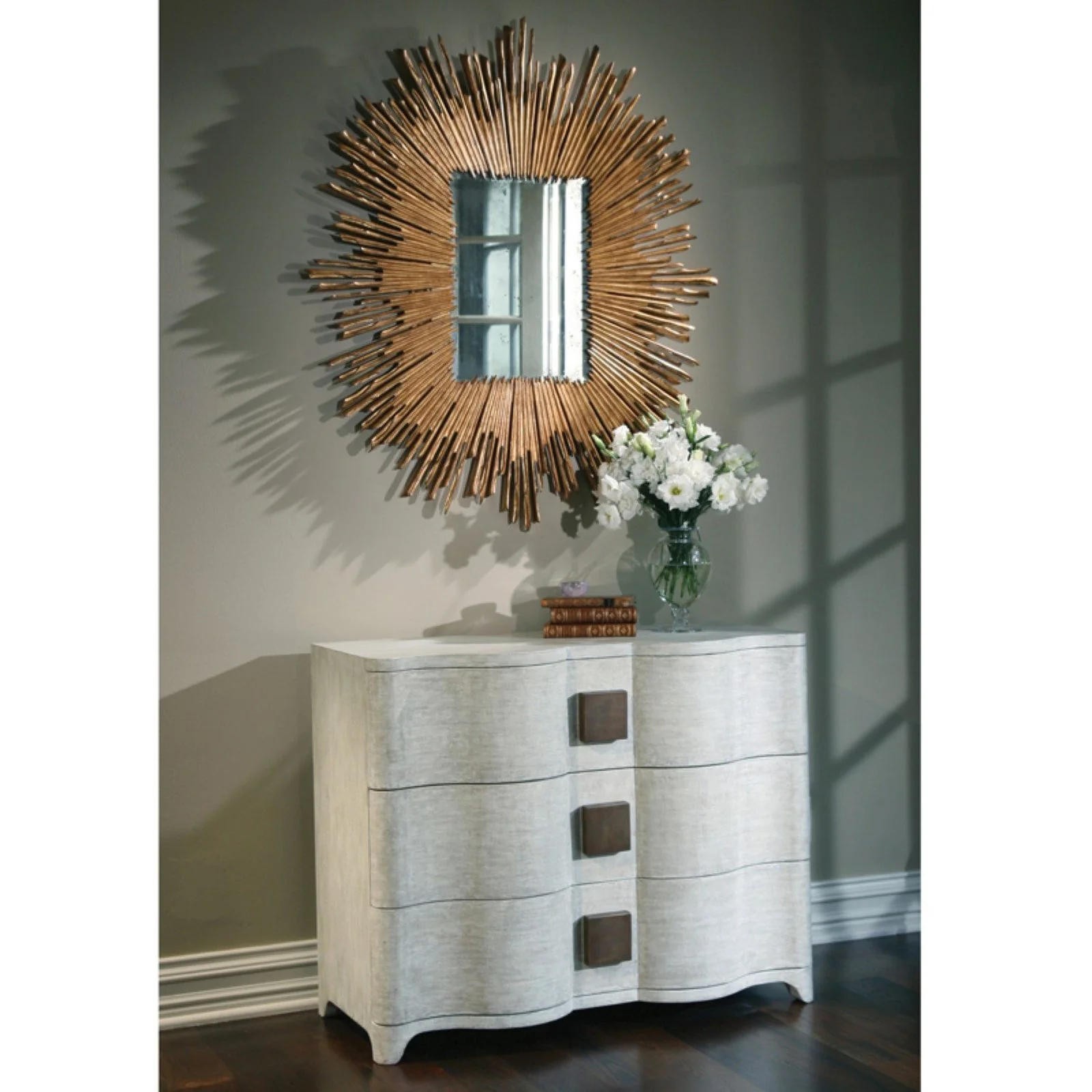 Global Views Soleil Mirror Gold Leaf - Image 5