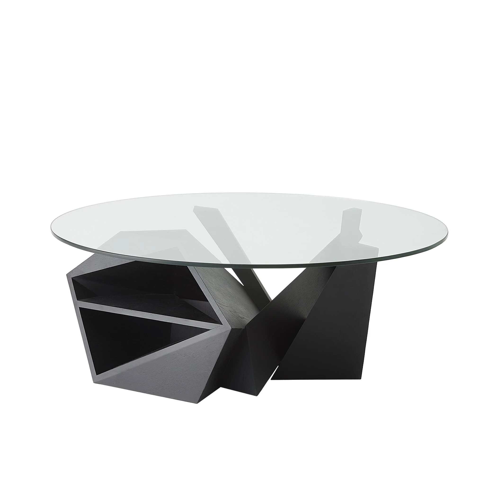 Global Views Spectrum Cocktail Table-Blackened Oak - Image 8