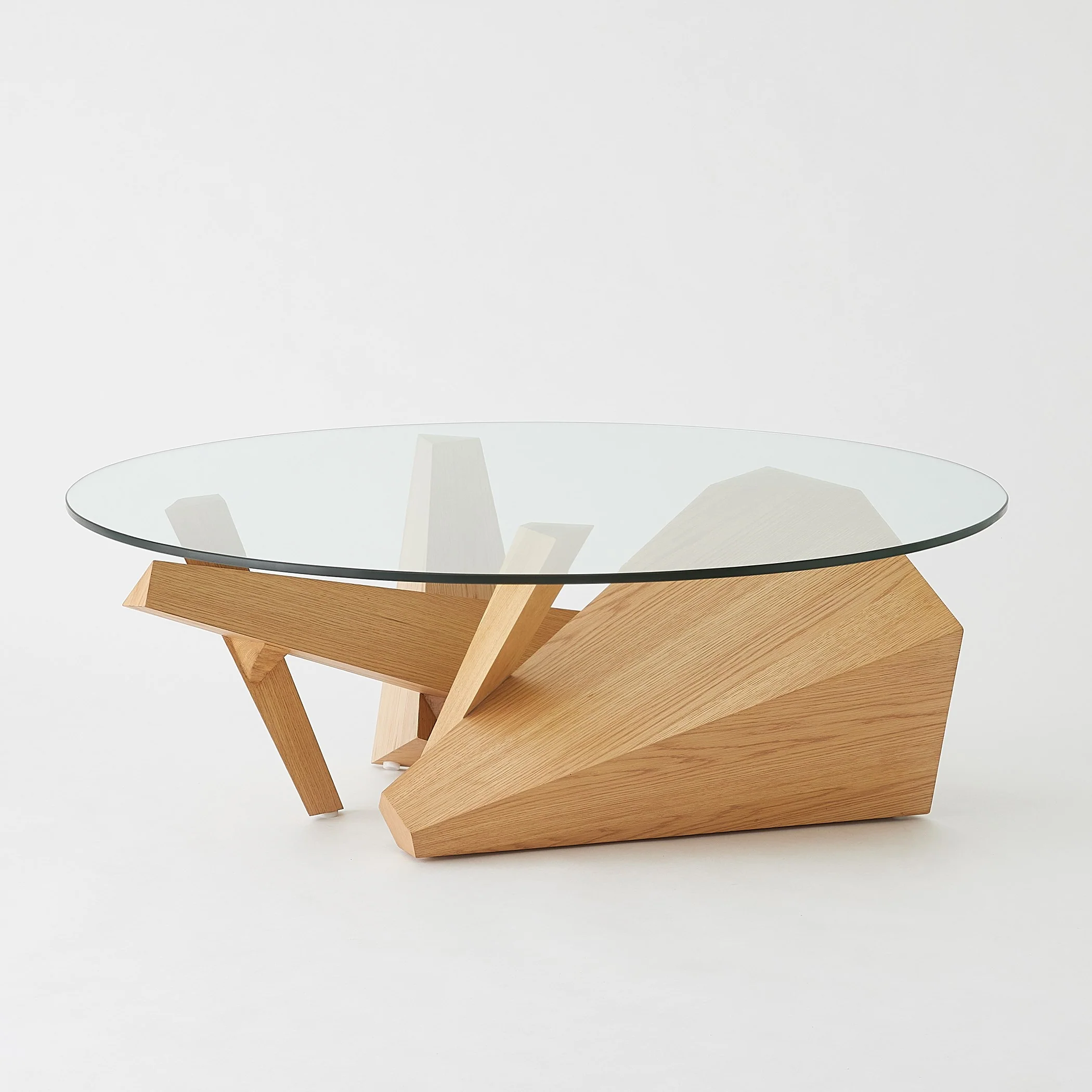 Global Views Spectrum Cocktail Table-Oak - Image 3