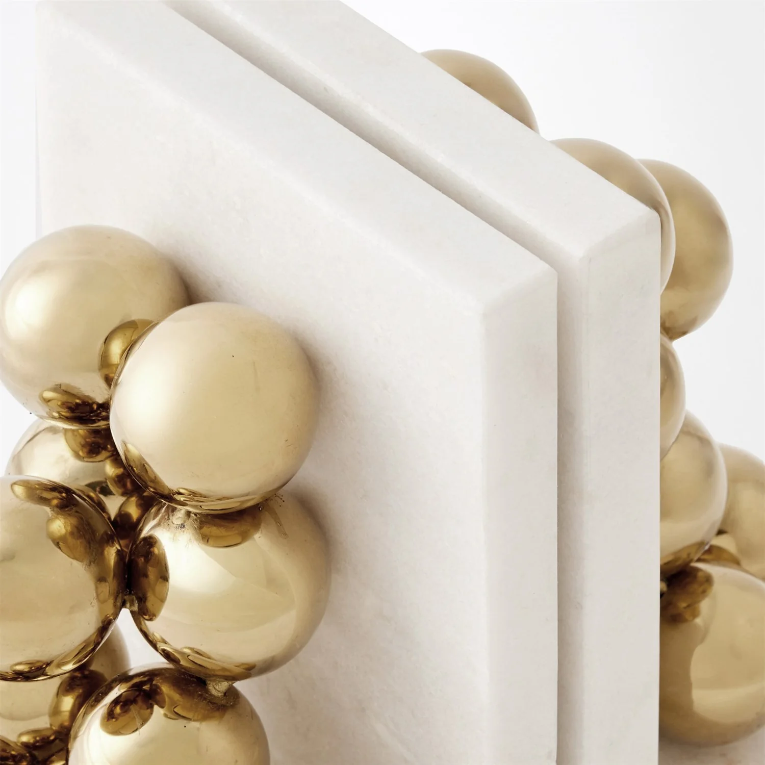 Global Views Sphere Bookends-Brass - Image 4
