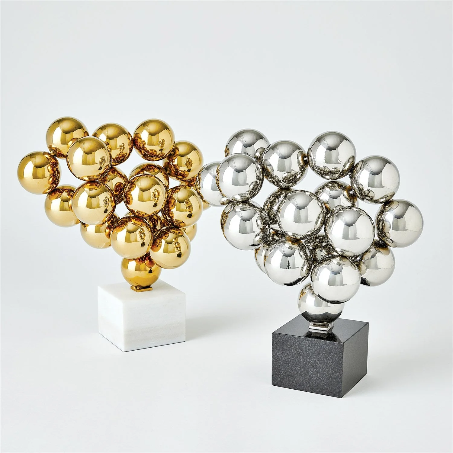 Global Views Sphere Sculpture - Nickel - Image 4