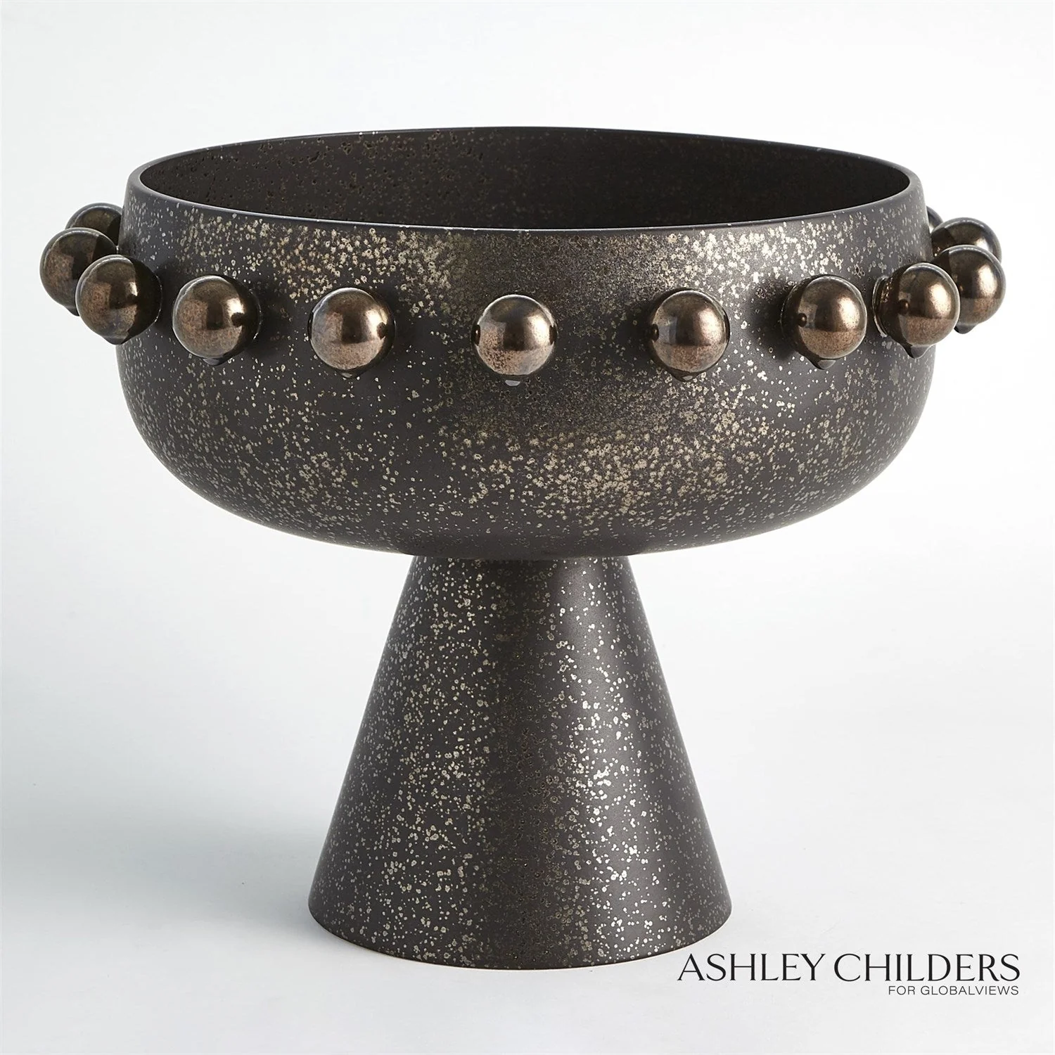 Global Views Spheres Collection Footed Bowl by Ashley Childers - Image 7