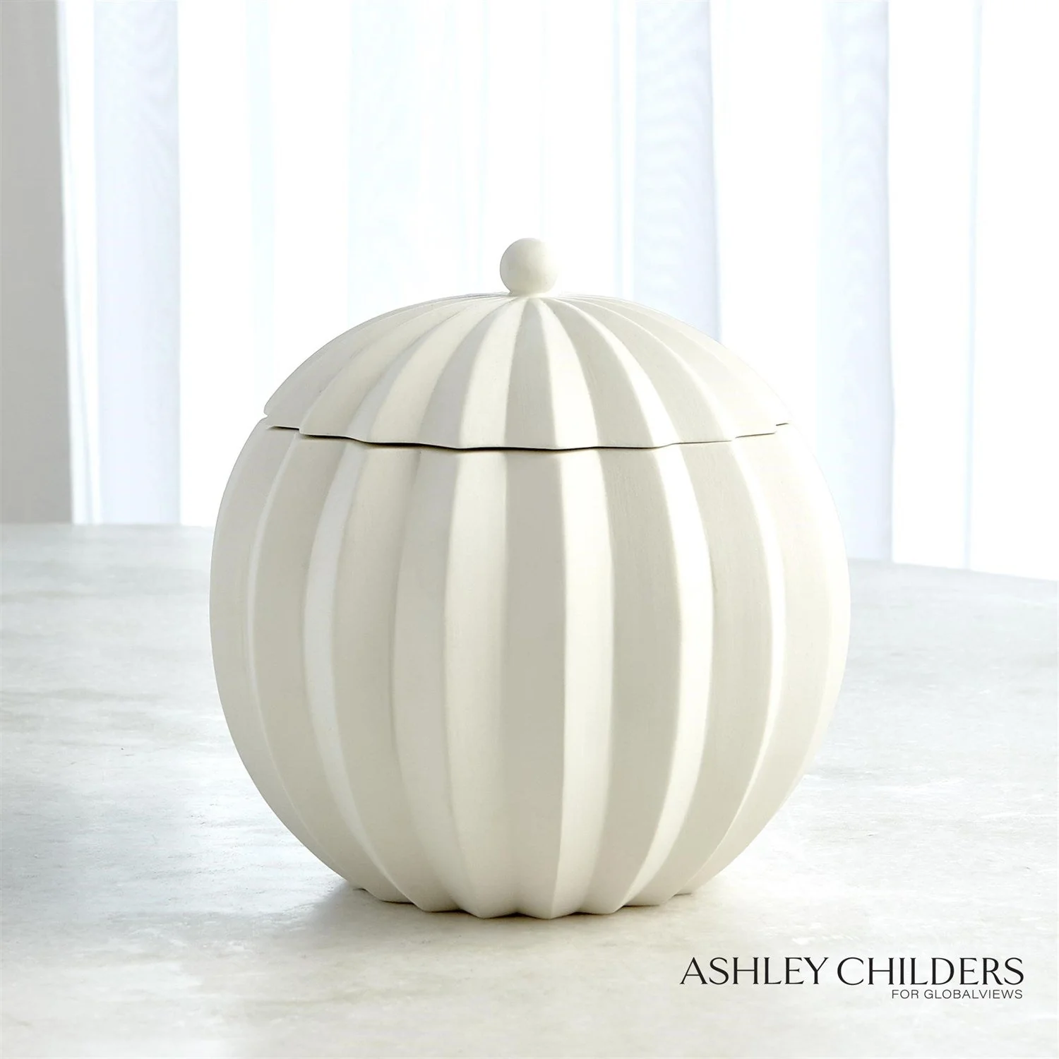 Global Views Spicchi Line Bowl with Lid by Ashley Childers - Image 2