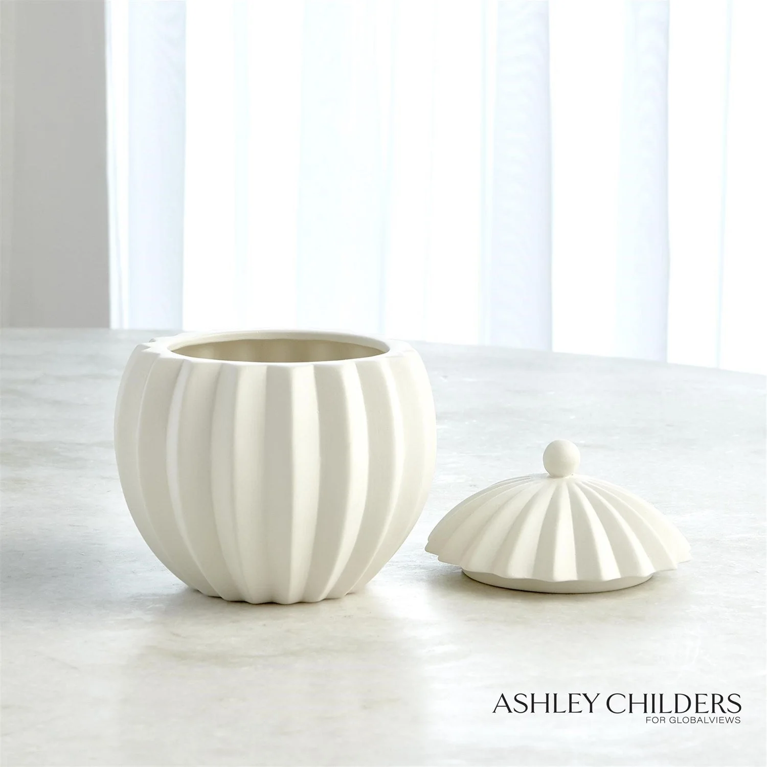 Global Views Spicchi Line Bowl with Lid by Ashley Childers - Image 6