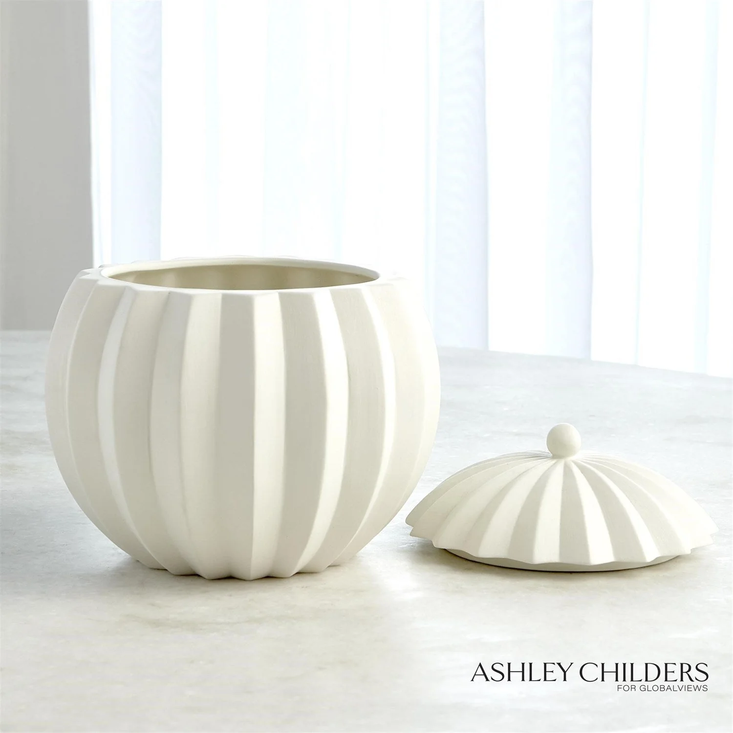 Global Views Spicchi Line Bowl with Lid by Ashley Childers - Image 7
