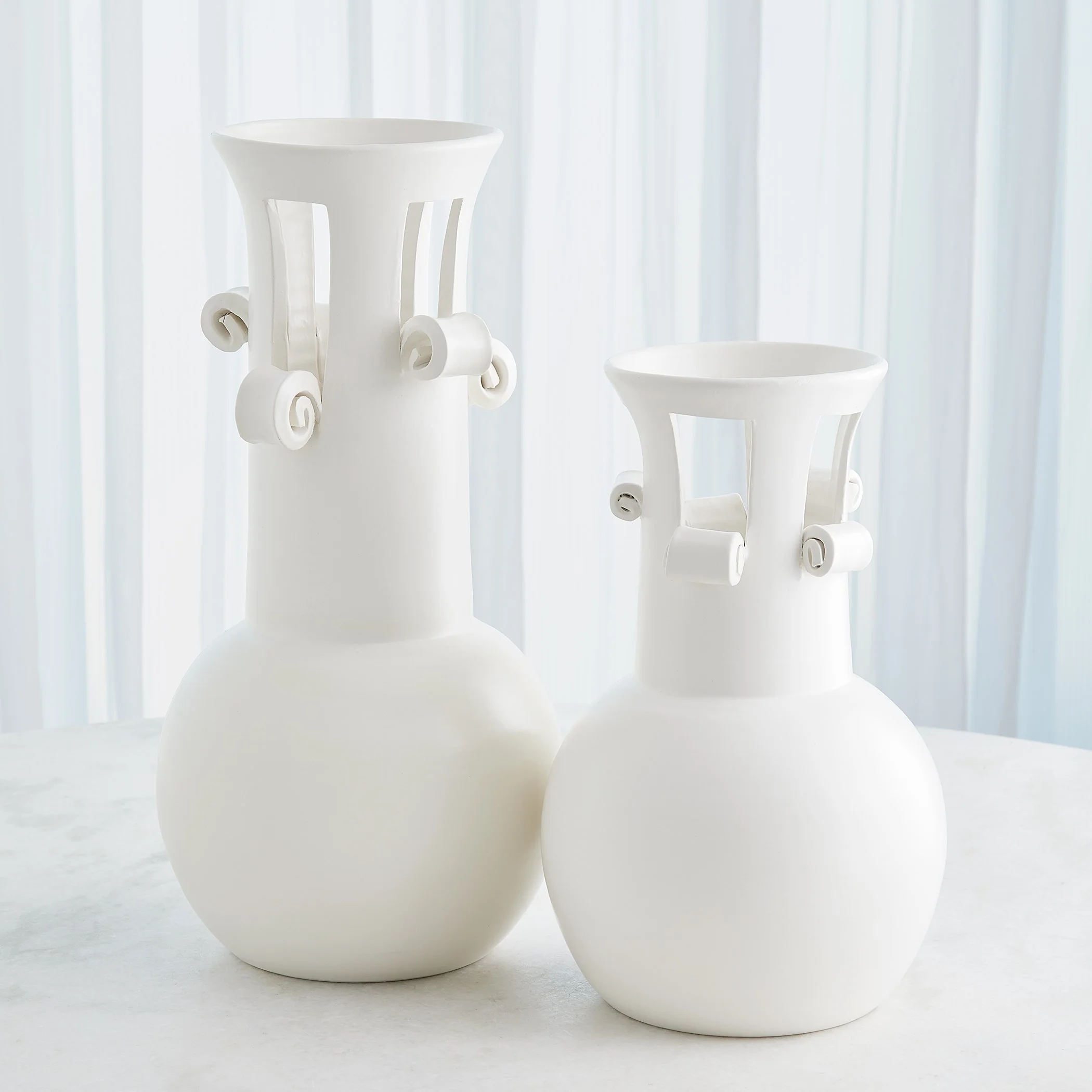 Global Views Spiral Handle Vase - Image 4