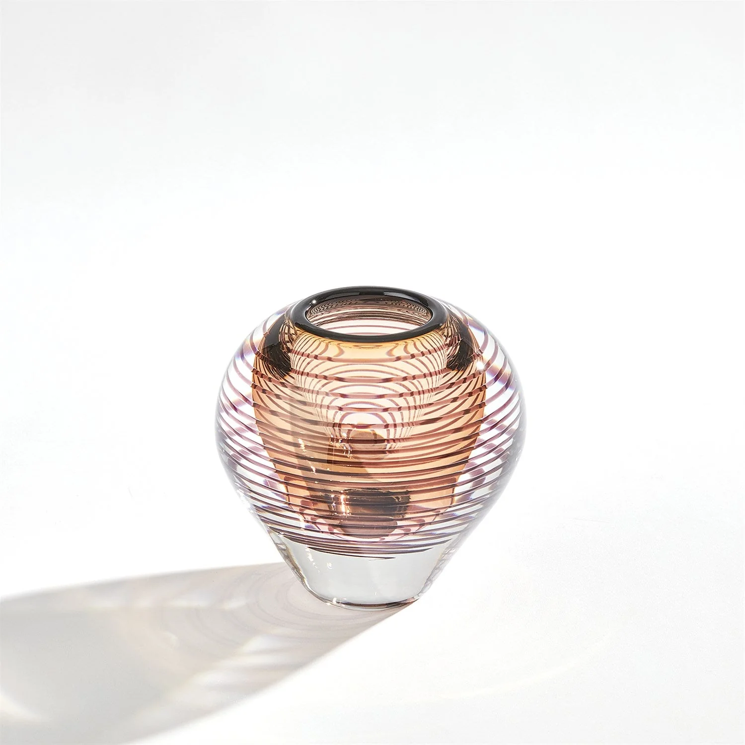 Global Views Spiraled Vase - Amber - Image 10