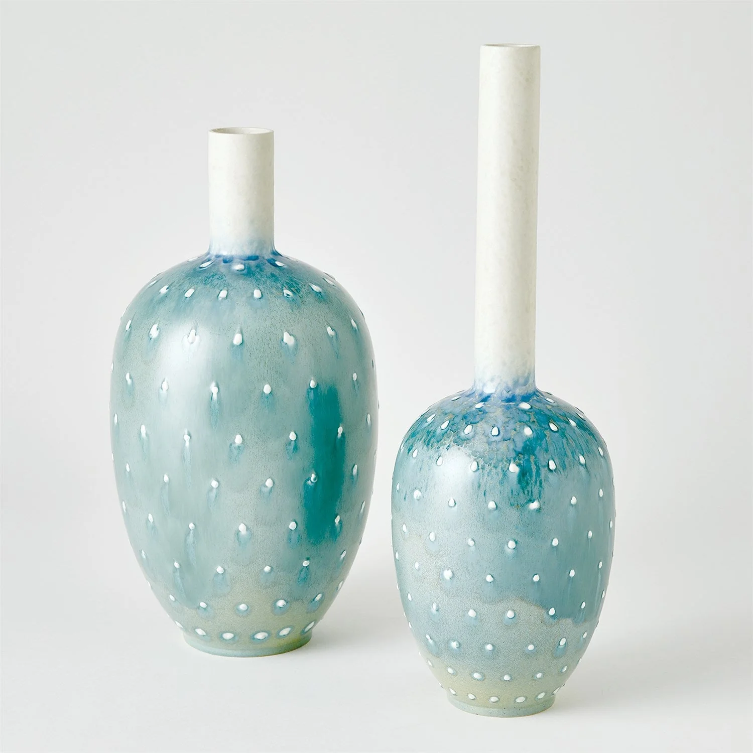 Global Views Spotted Vase - Lambs Ear - Image 3