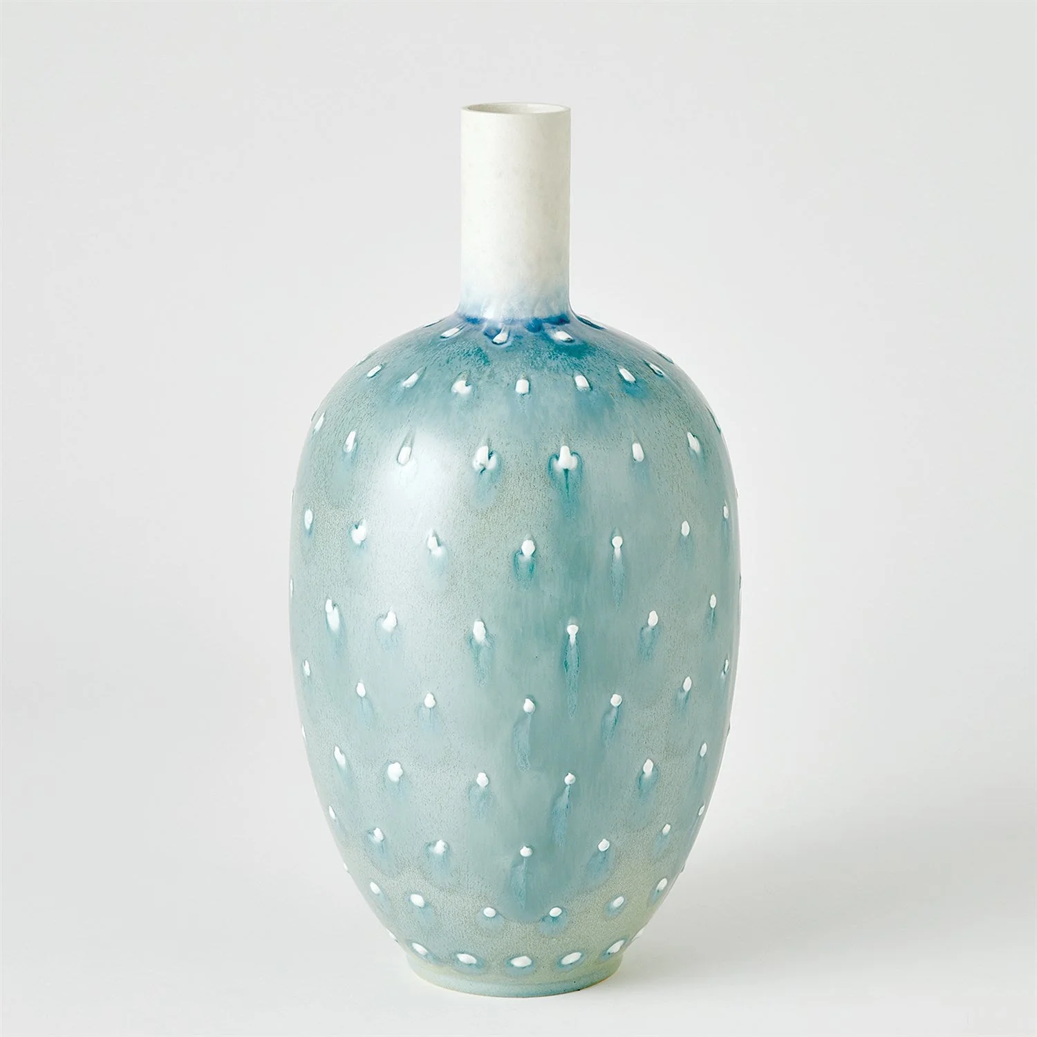 Global Views Spotted Vase - Lambs Ear - Image 4