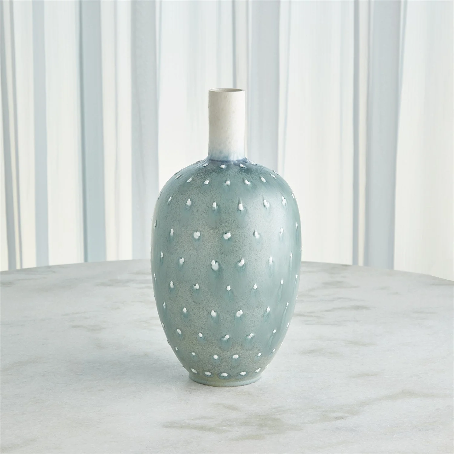 Global Views Spotted Vase - Lambs Ear - Image 5