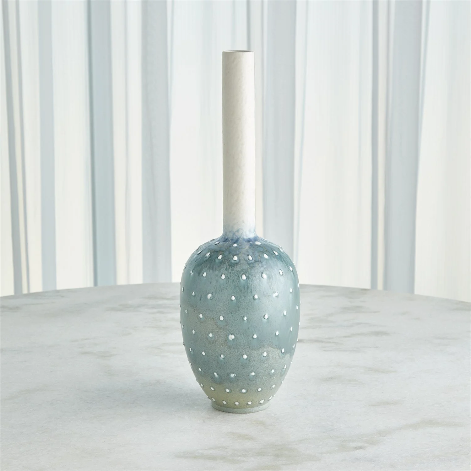 Global Views Spotted Vase - Lambs Ear - Image 7
