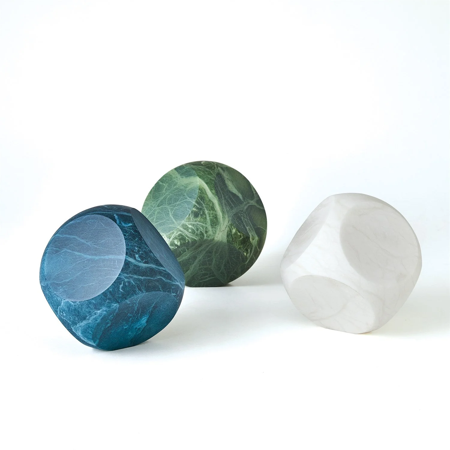 Global Views Square Alabaster Object - Image 2