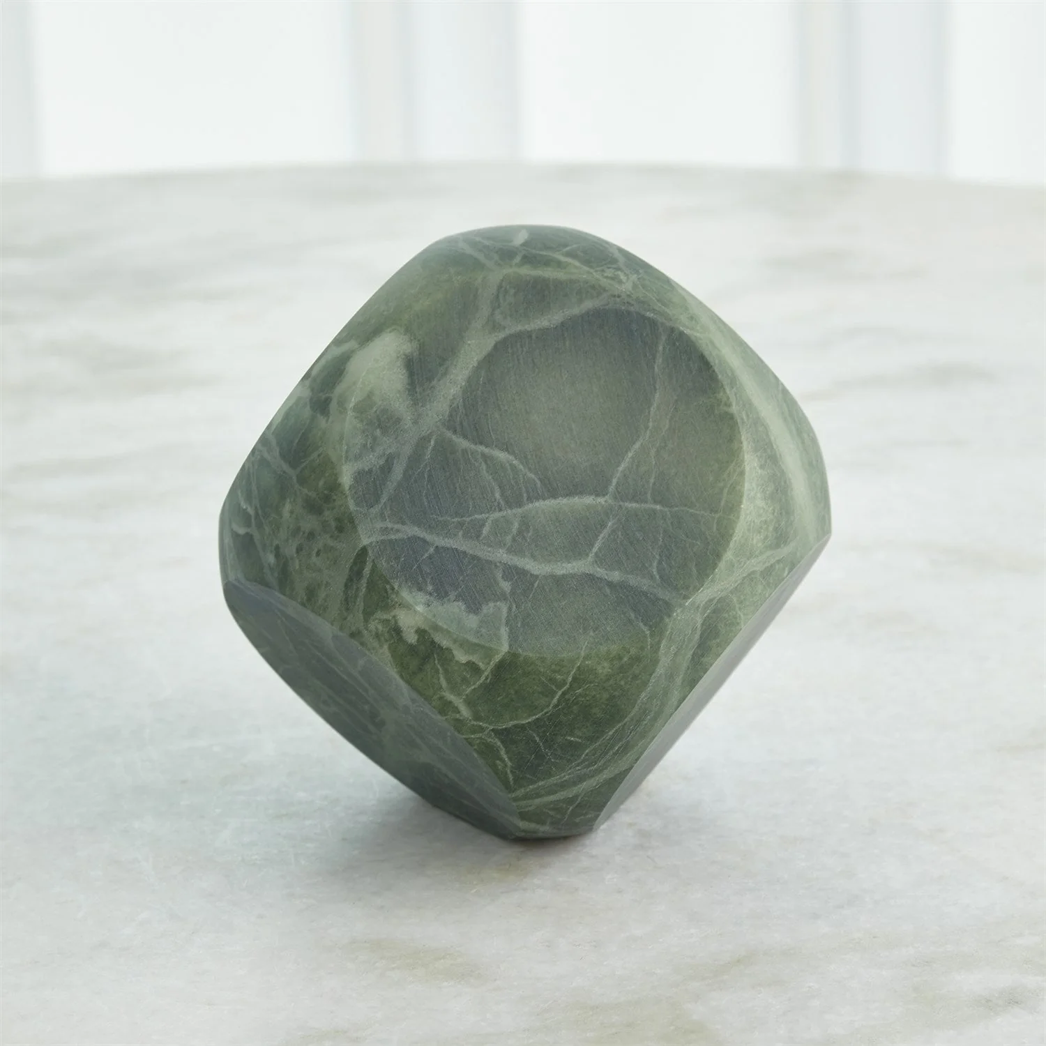Global Views Square Alabaster Object - Image 7