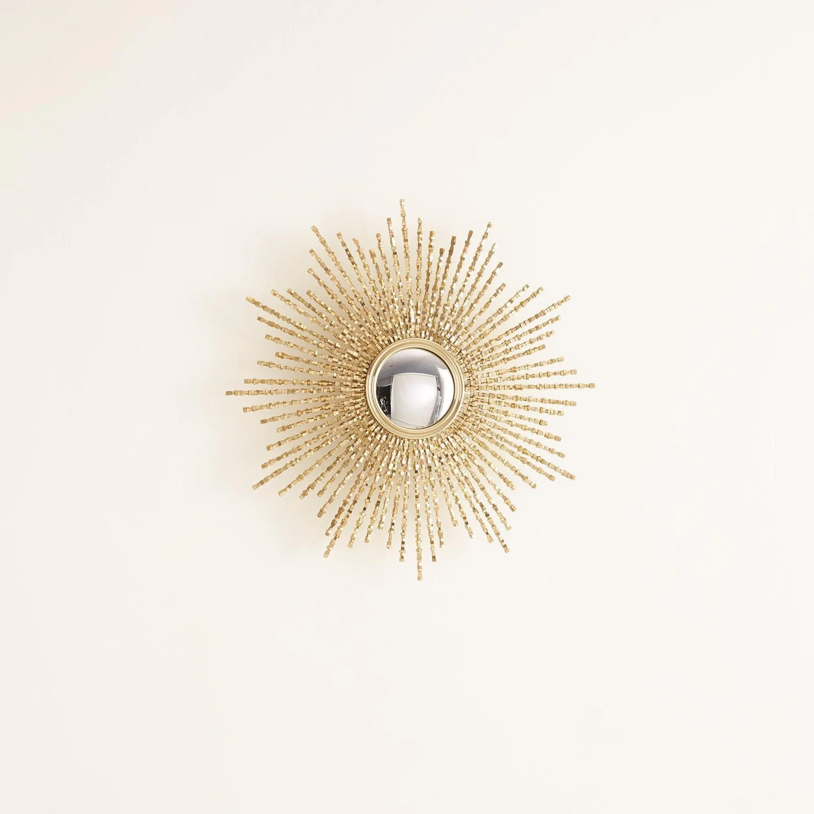 Global Views Square Beaded Burst Mirror