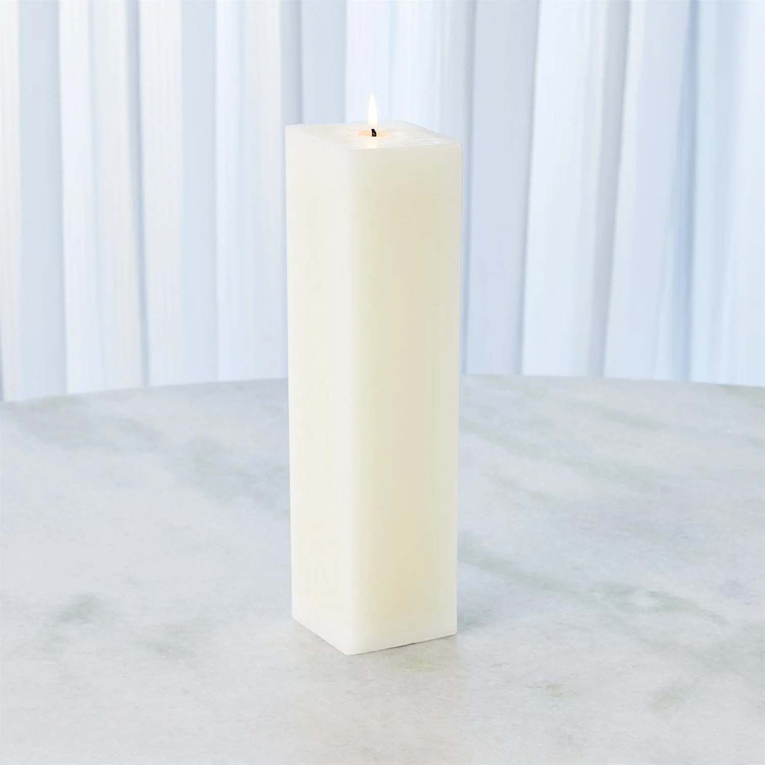 Global Views Square Pillar Candle - Unscented - Image 6