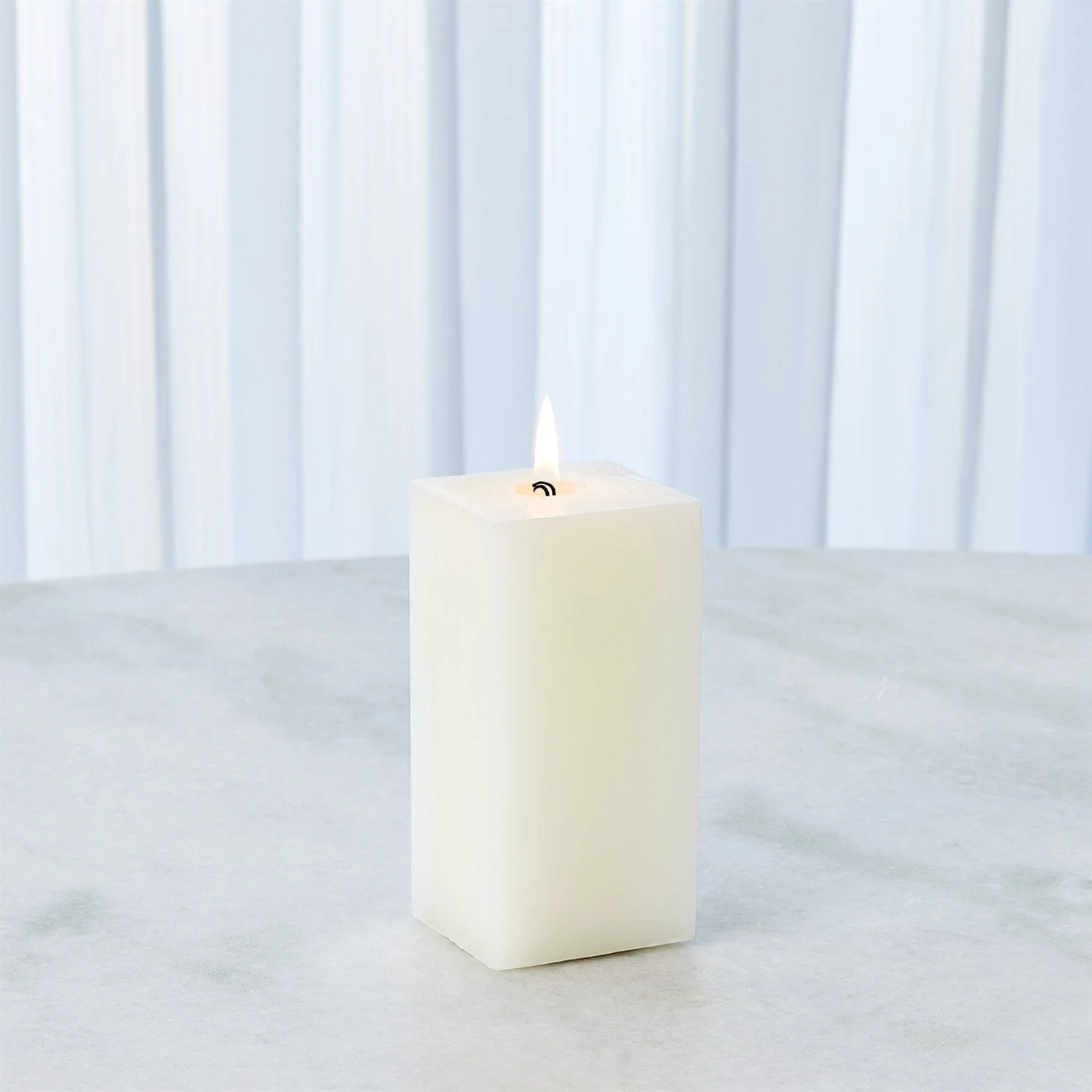 Global Views Square Pillar Candle - Unscented - Image 8