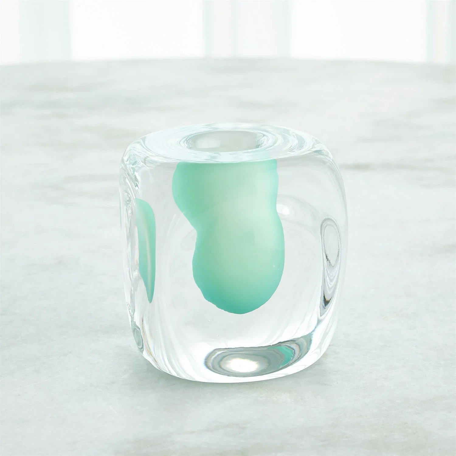Global Views Square Vase - Wintergreen - Image 3