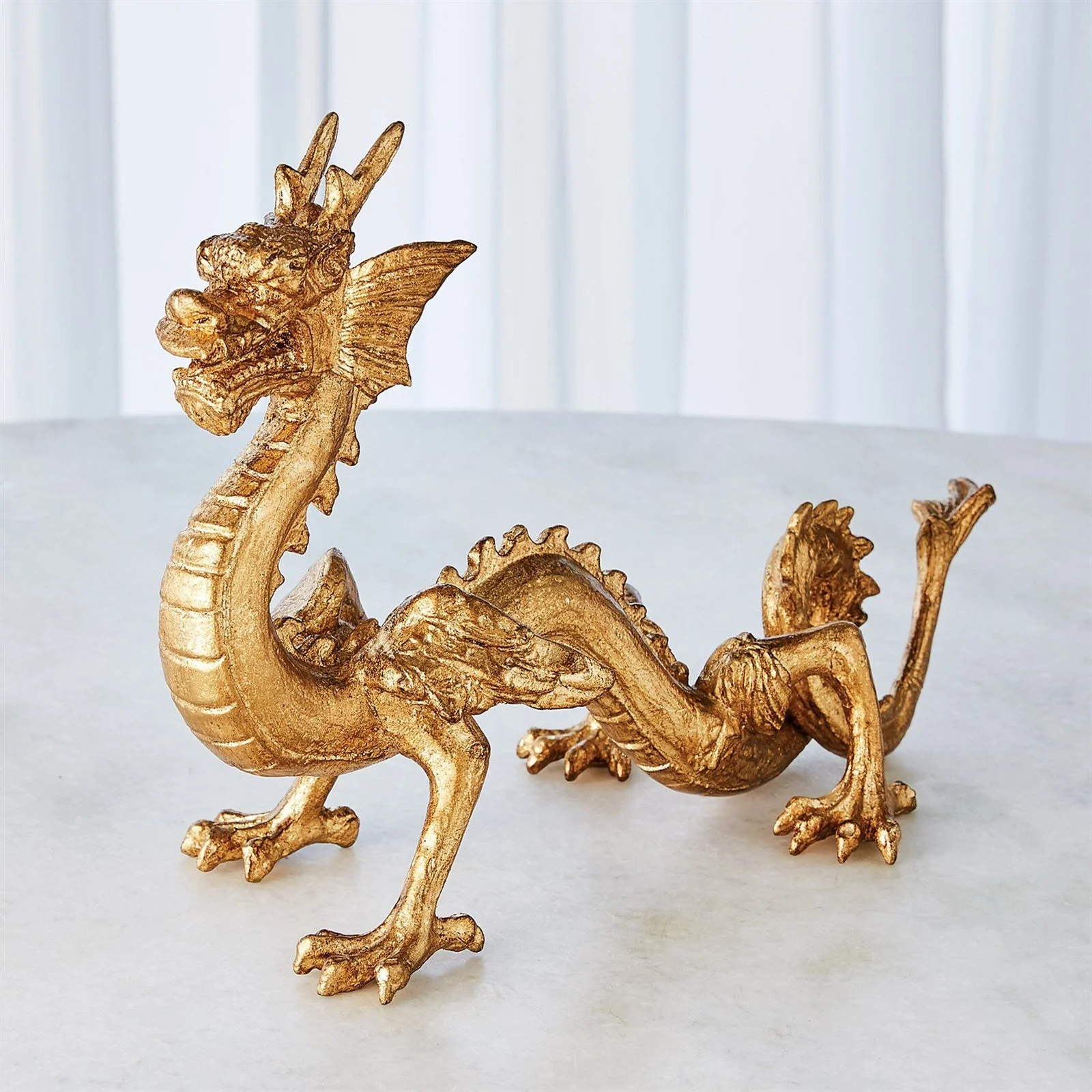 Global Views Standing Dragon-Gold Leaf - Image 6