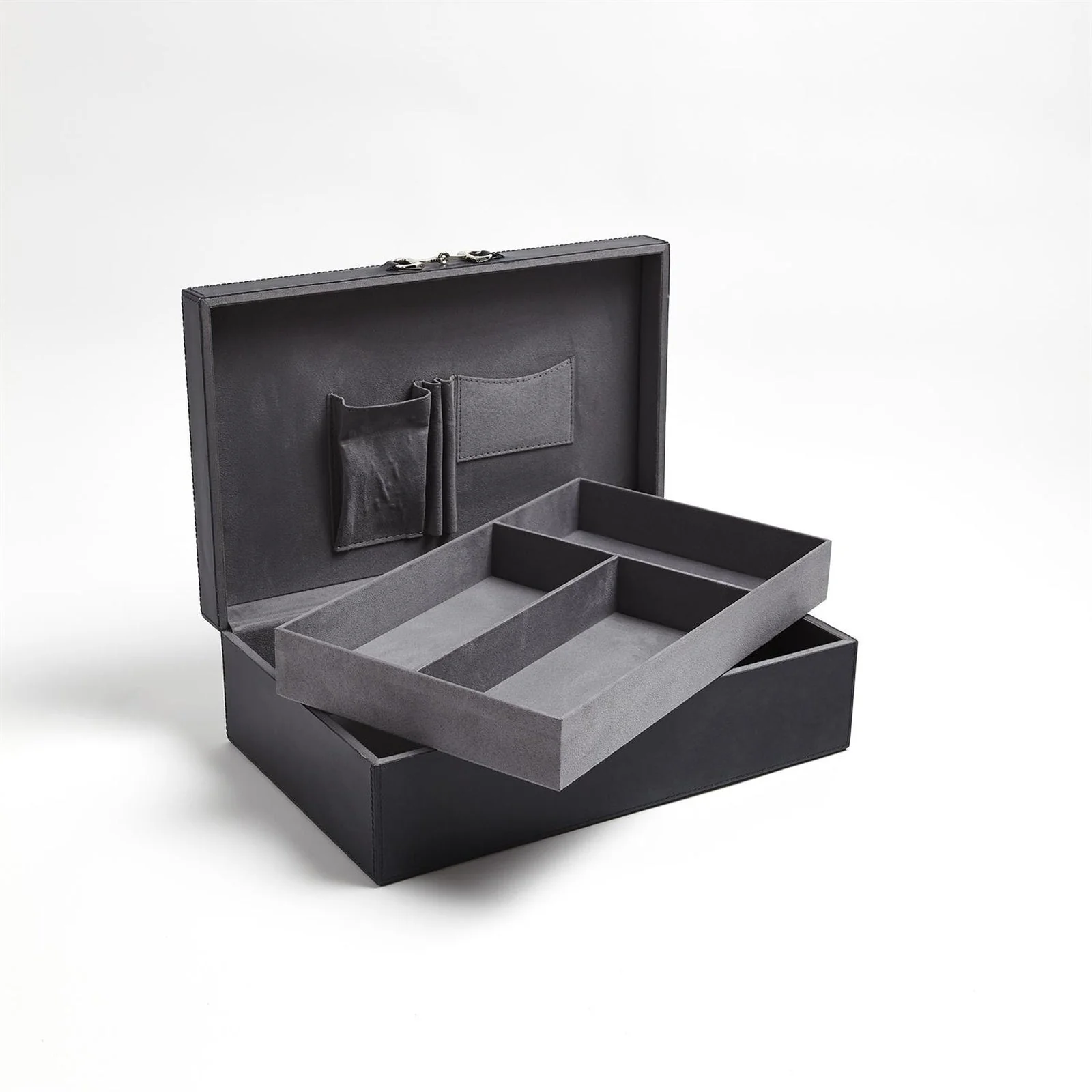 Global Views Stirrup Detail Box Blue Wash - Image 4