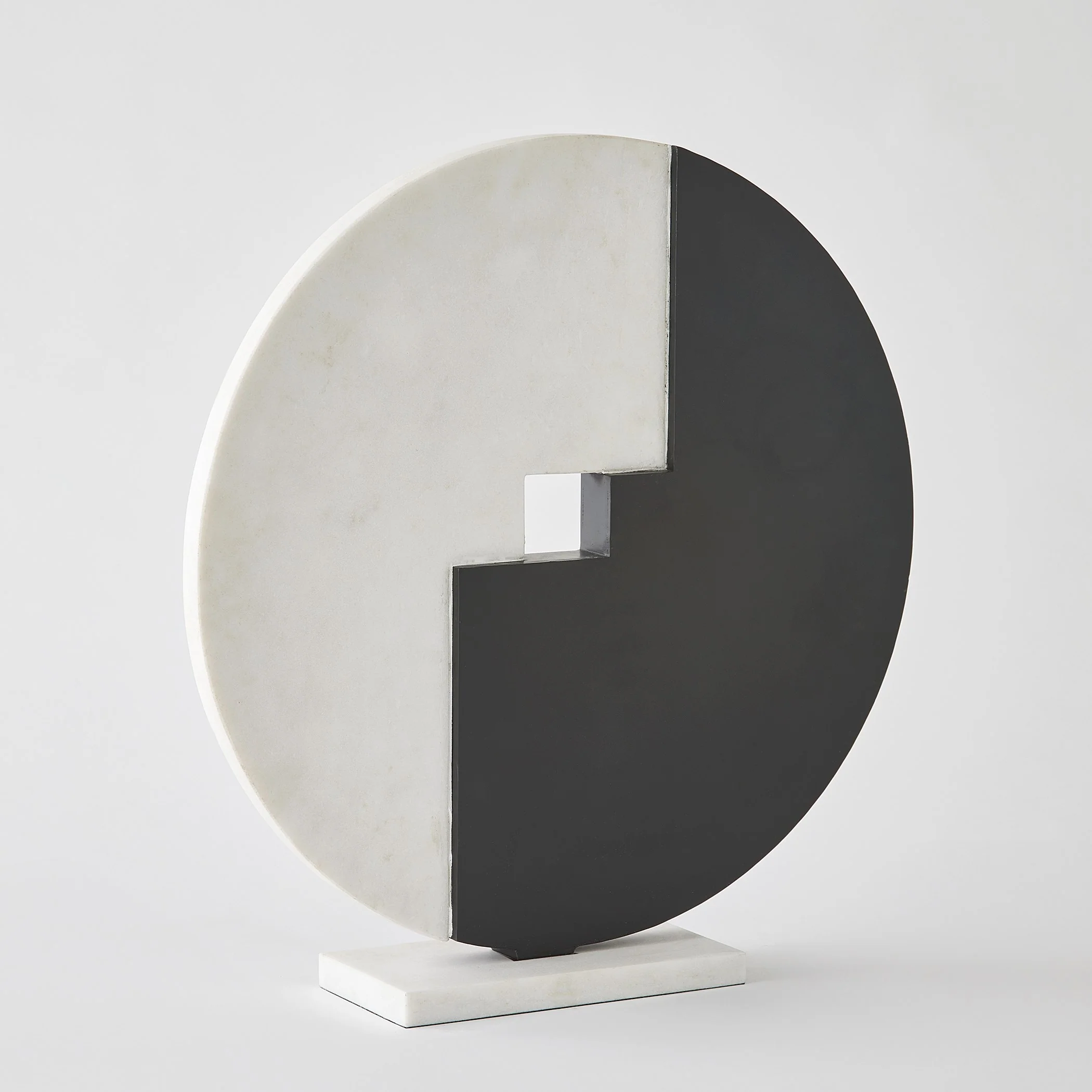 Global Views Stone Medallion Sculpture - Image 3