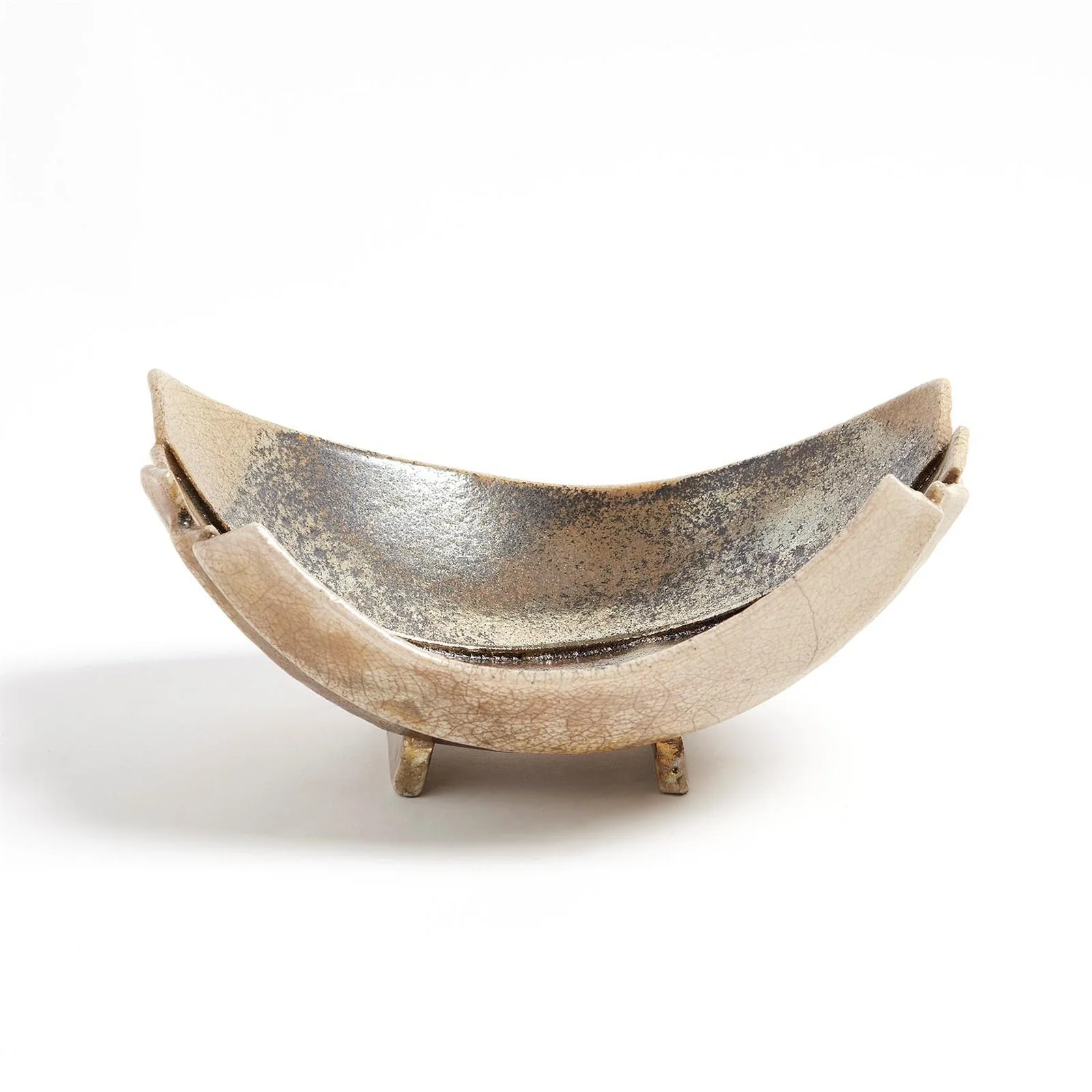 Global Views Strata Bowl-Raku - Image 3