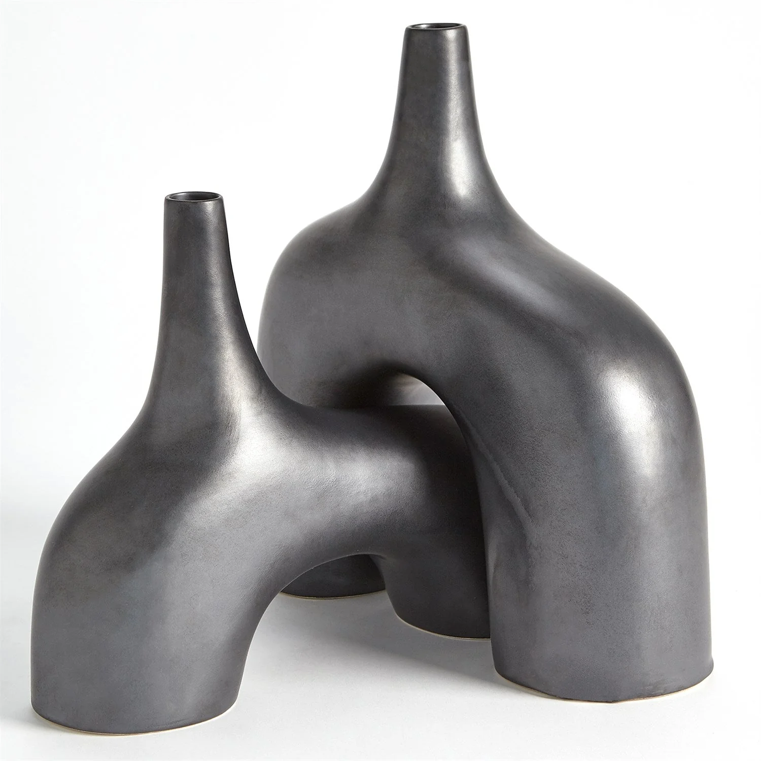 Global Views Stretch Vase - Black - Image 4