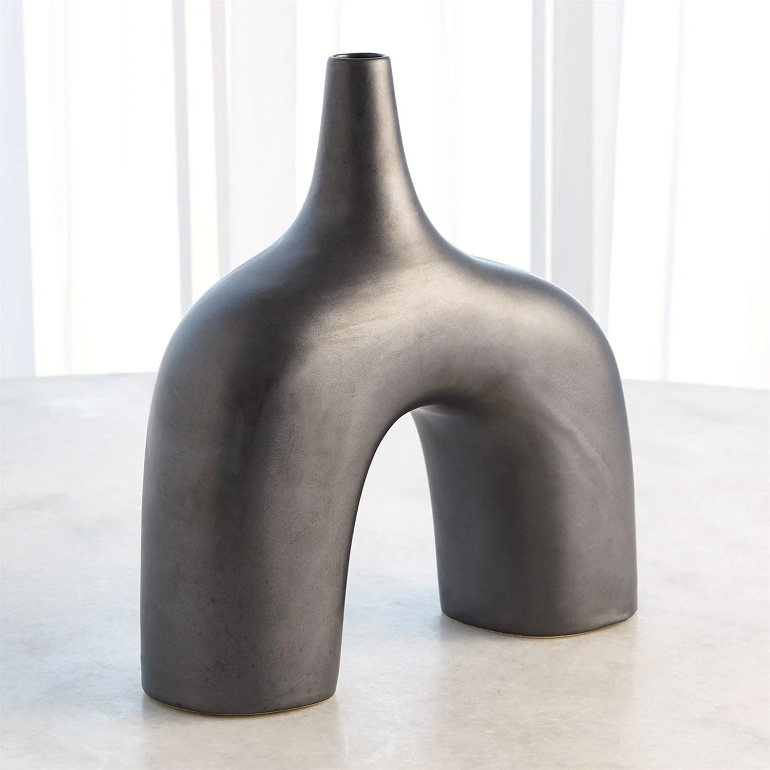 Global Views Stretch Vase - Black - Image 9
