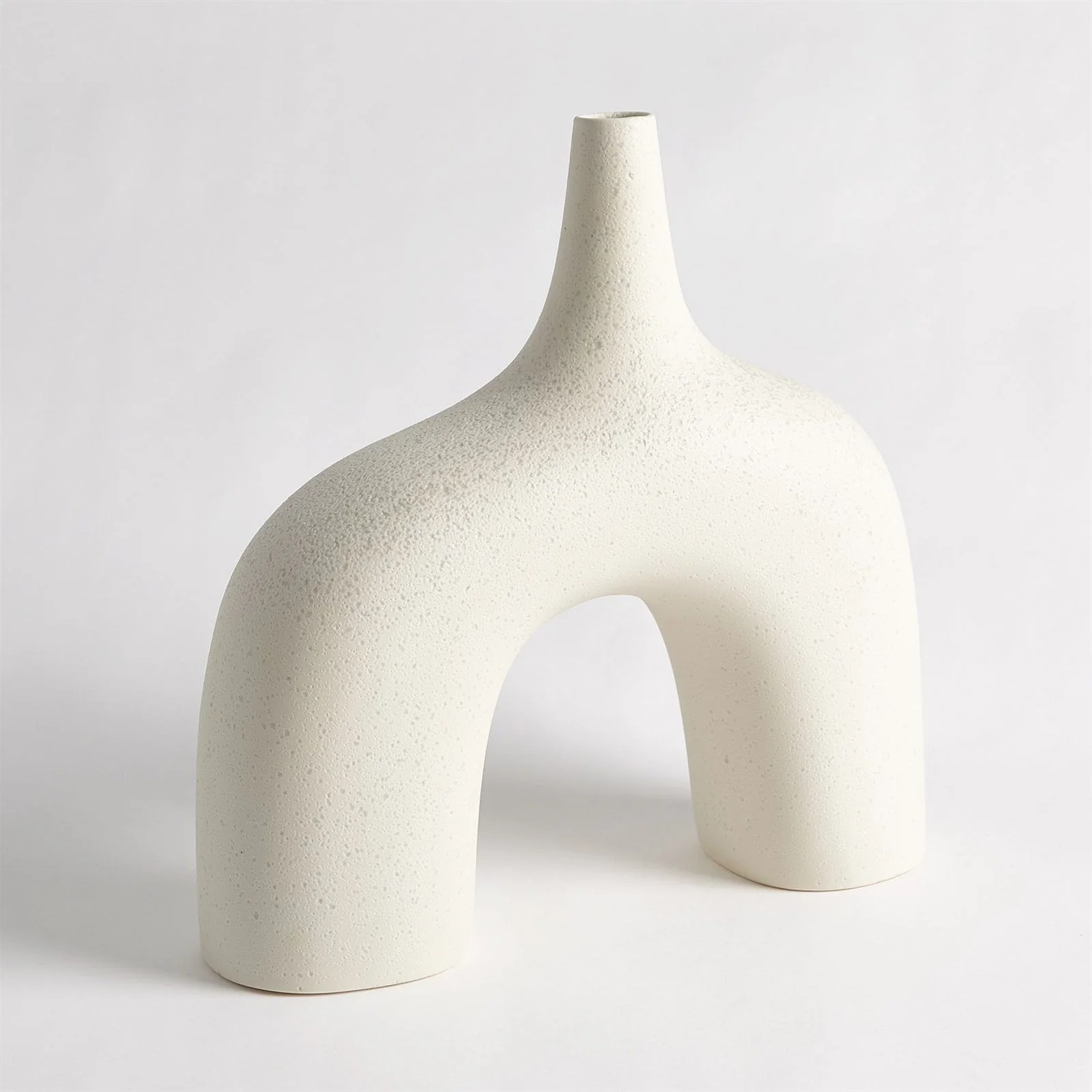 Global Views Stretch Vase-Cream Stone - Image 2