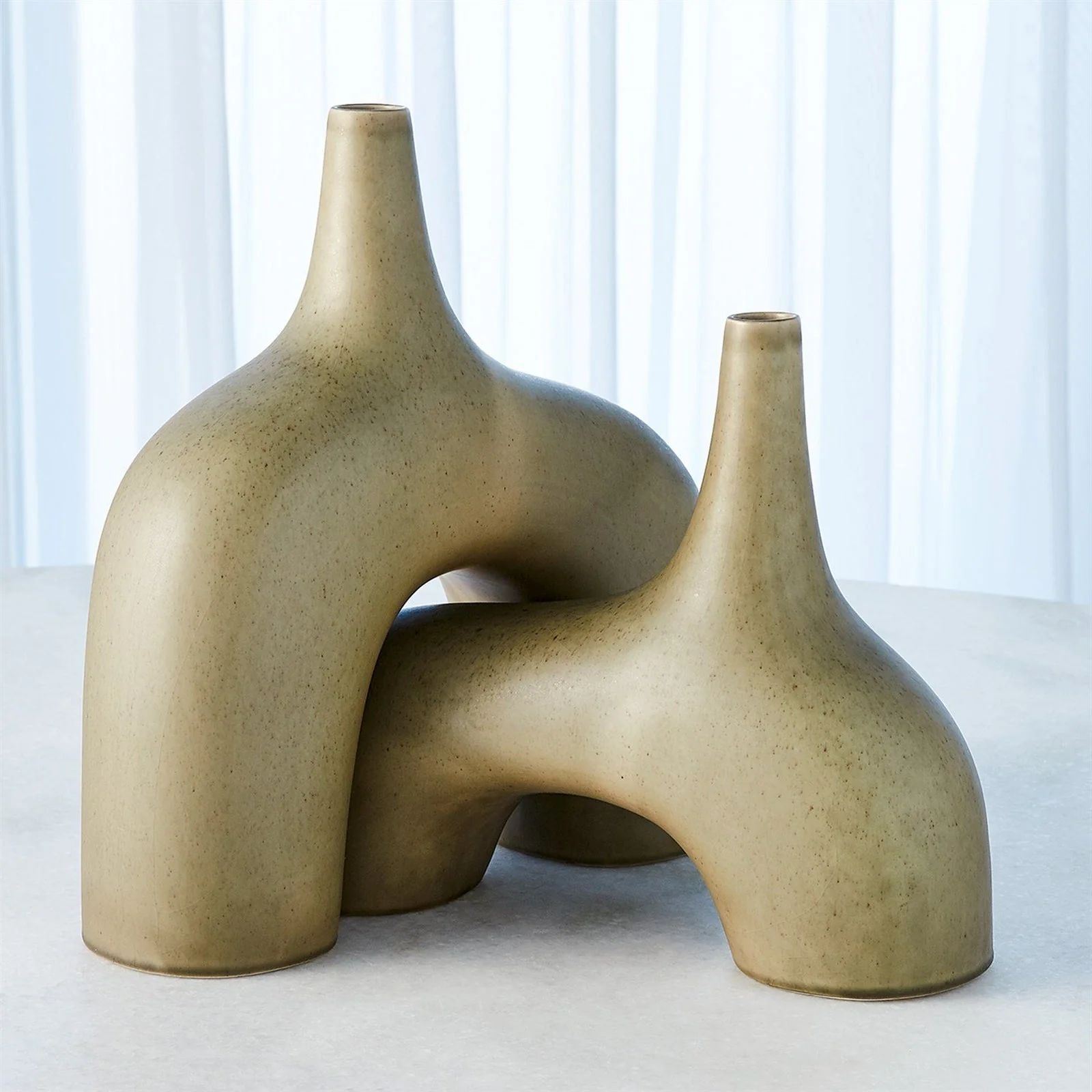 Global Views Stretch Vase Sage - Image 8