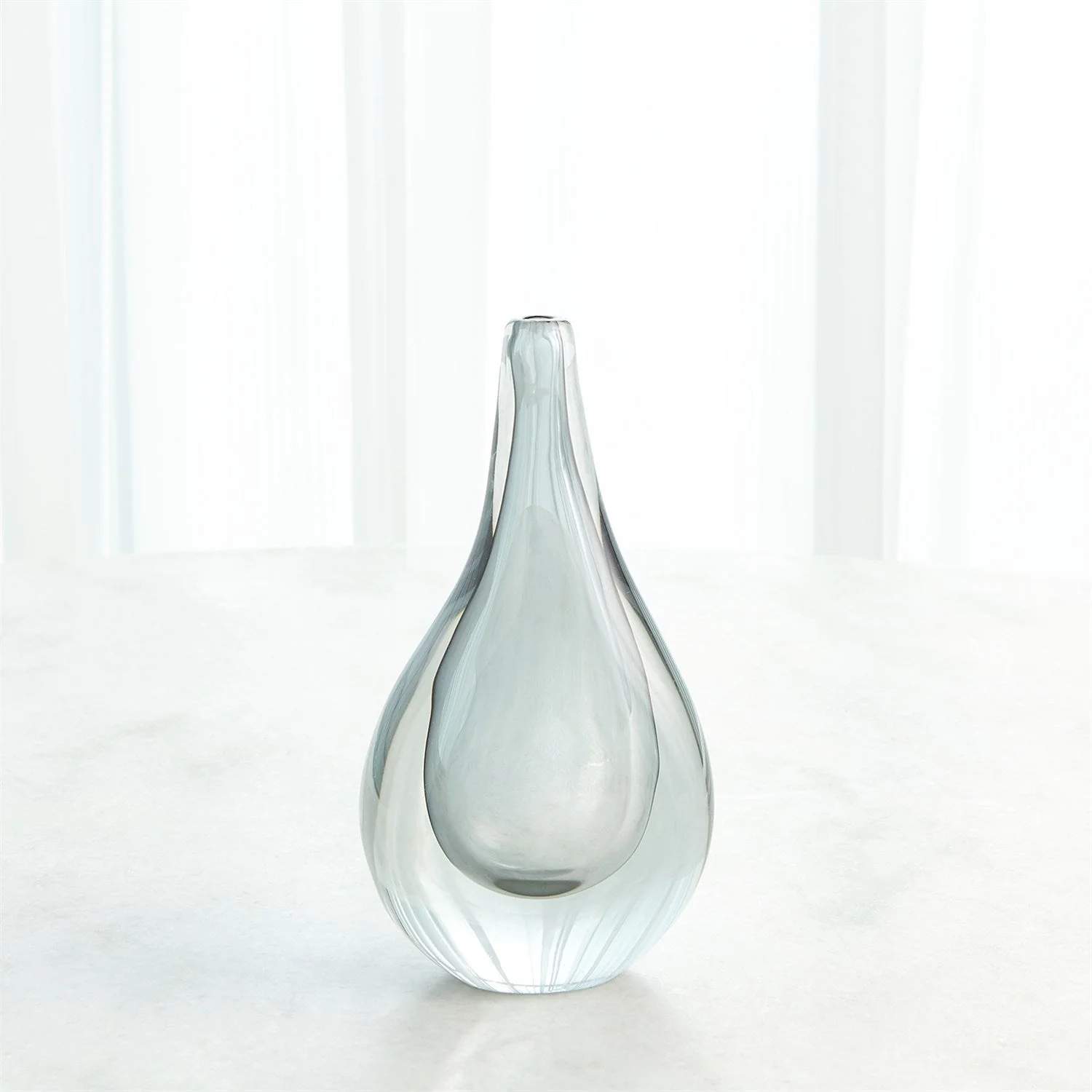 Global Views Stretched Neck Vase - Grey - Image 10