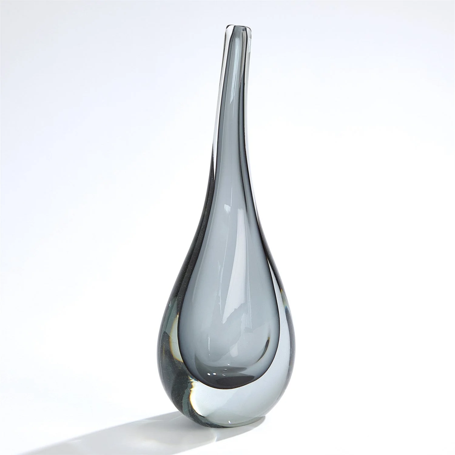 Global Views Stretched Neck Vase - Grey - Image 3