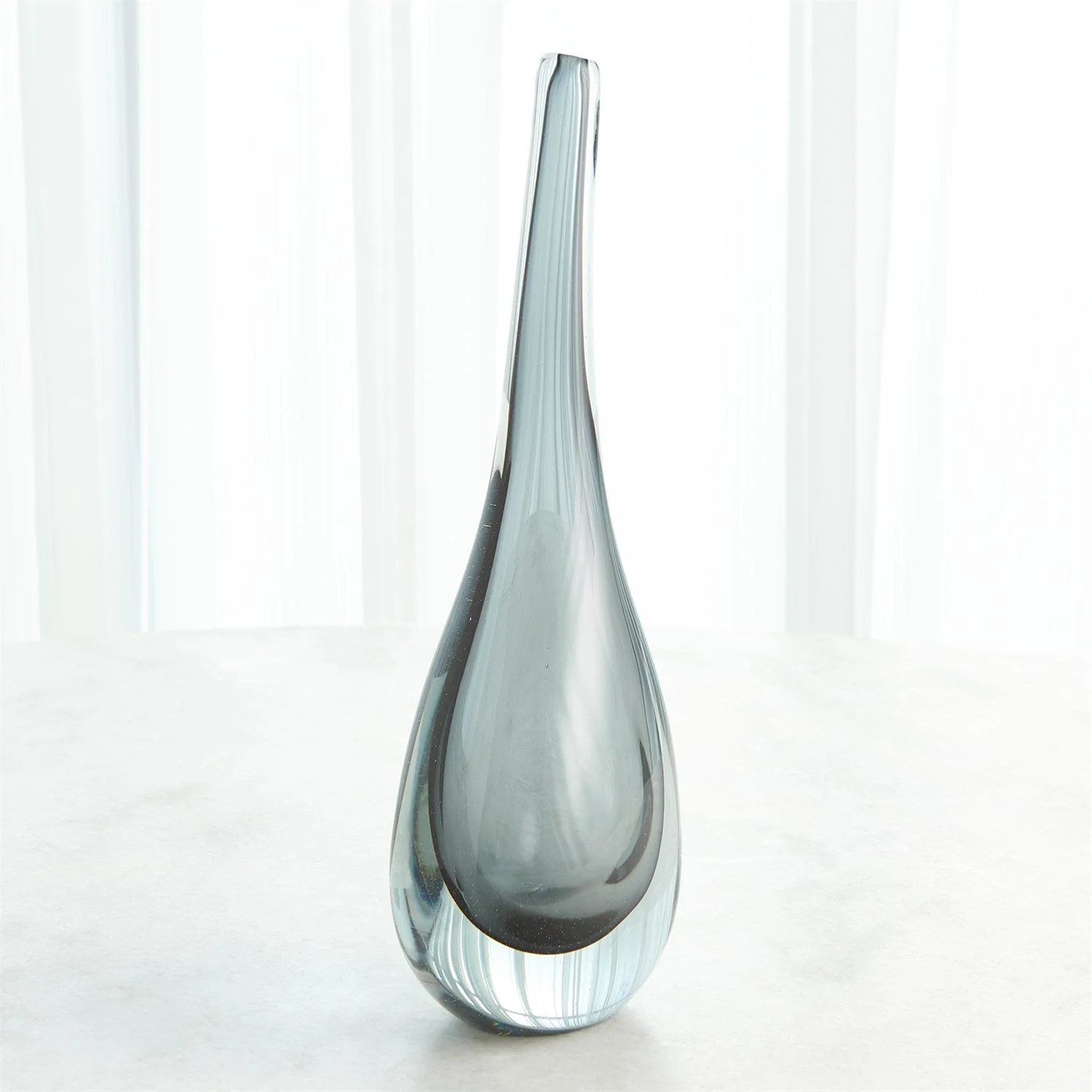 Global Views Stretched Neck Vase - Grey - Image 5