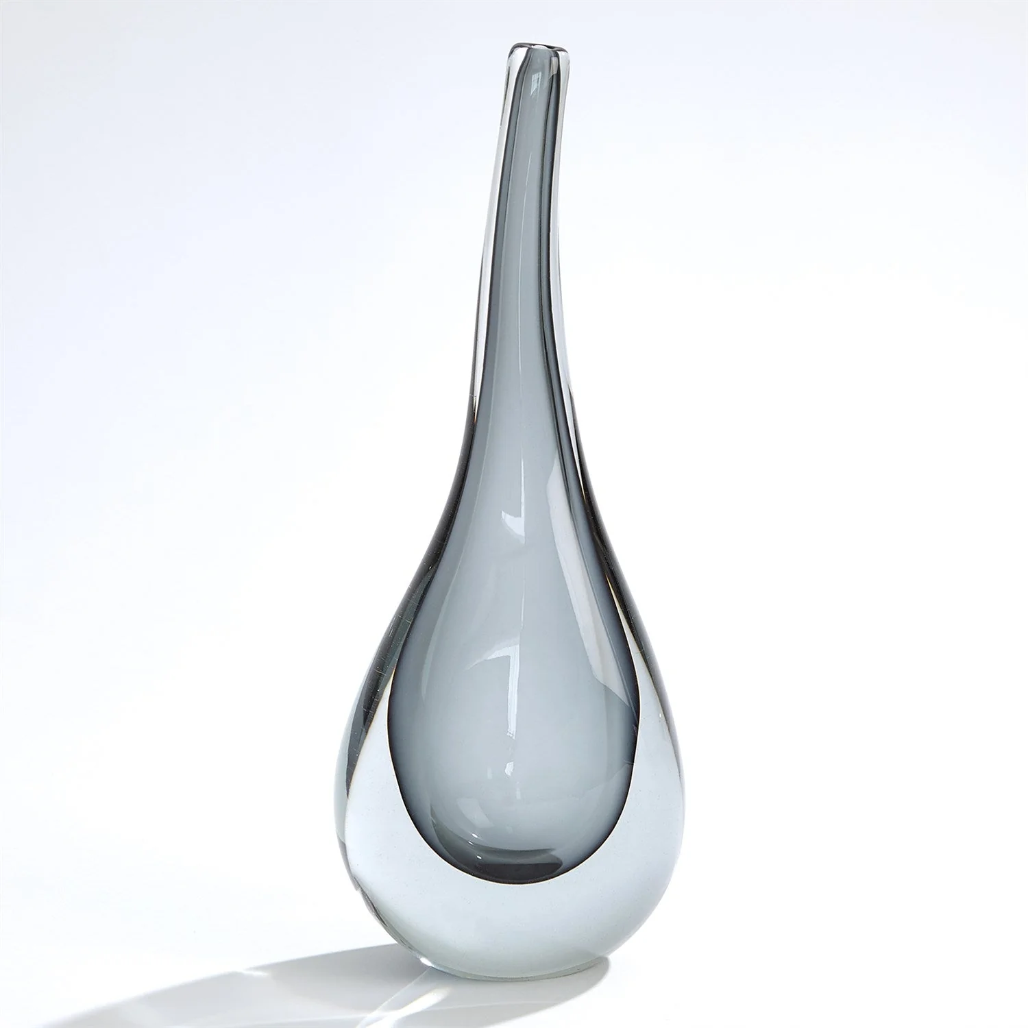 Global Views Stretched Neck Vase - Grey - Image 6
