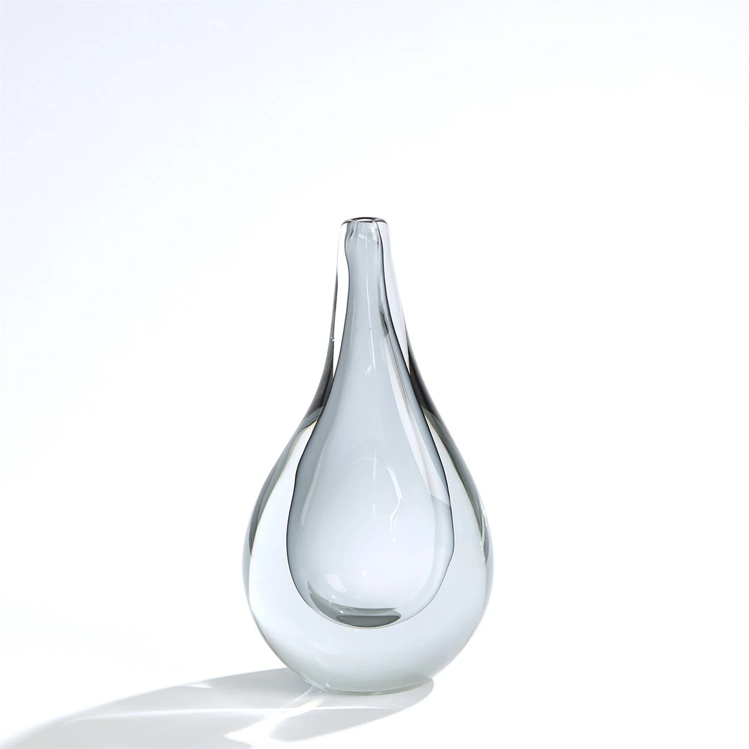 Global Views Stretched Neck Vase - Grey - Image 7