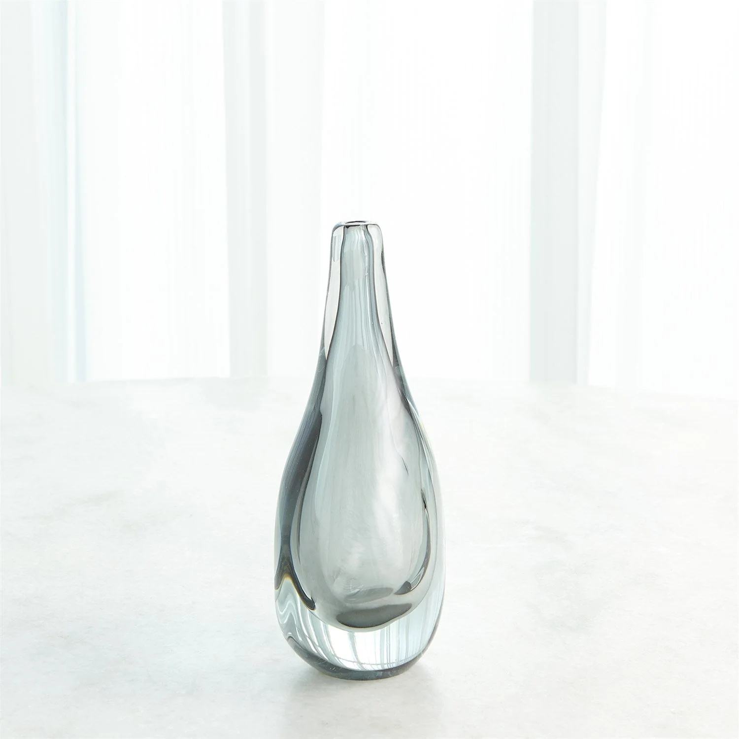Global Views Stretched Neck Vase - Grey - Image 9
