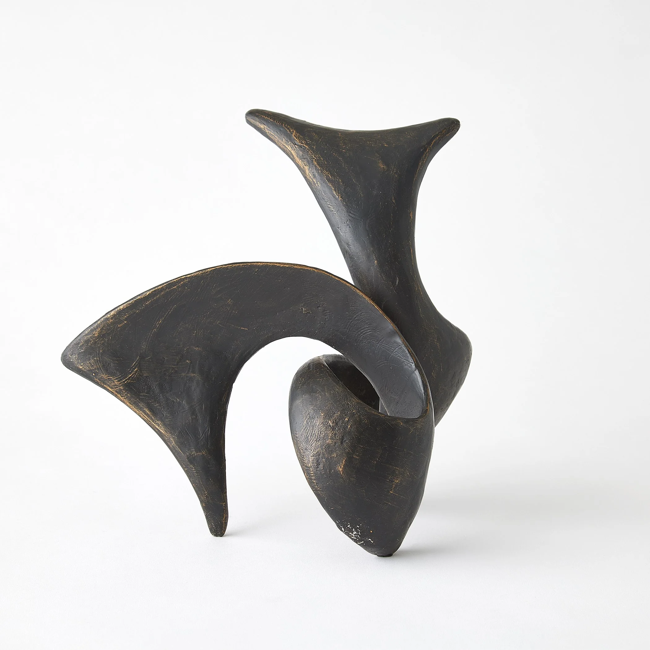 Global Views Strombus Sculpture Bronze - Image 3