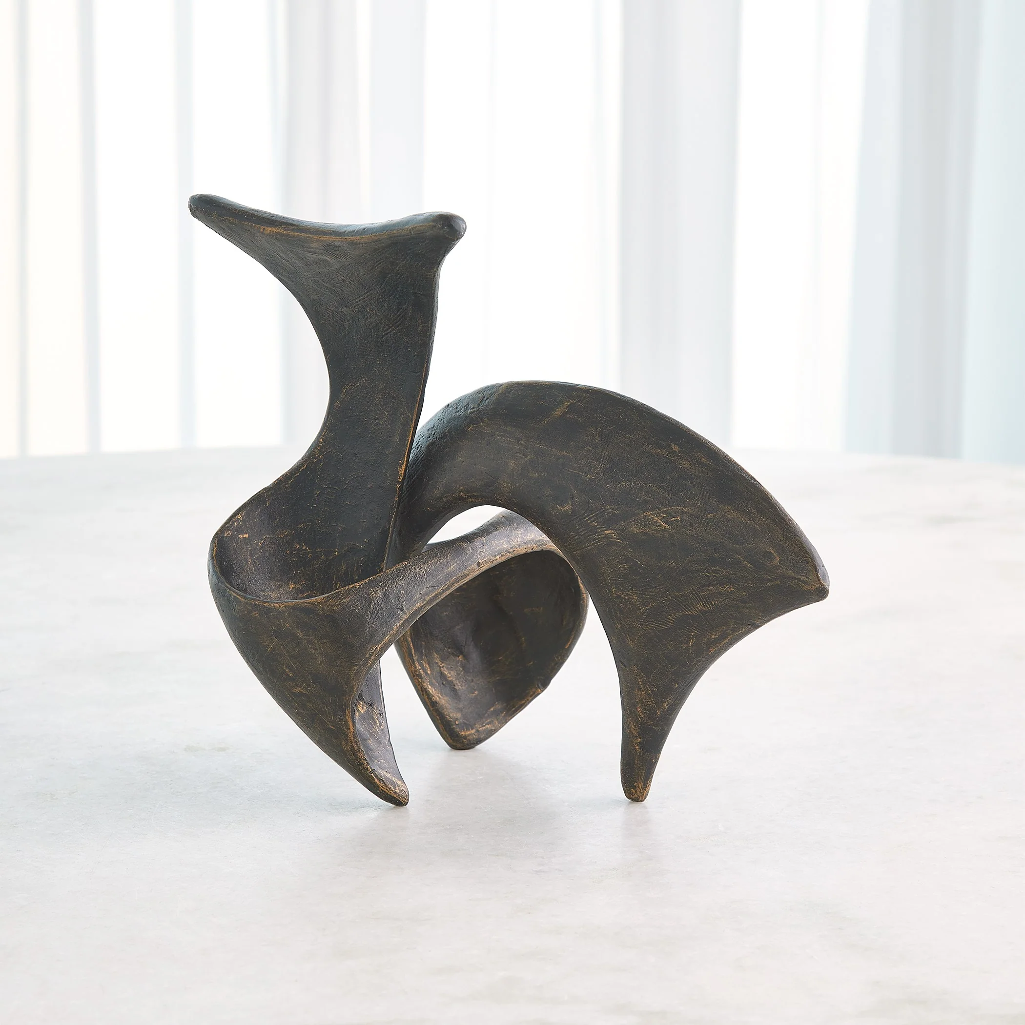 Global Views Strombus Sculpture Bronze - Image 6
