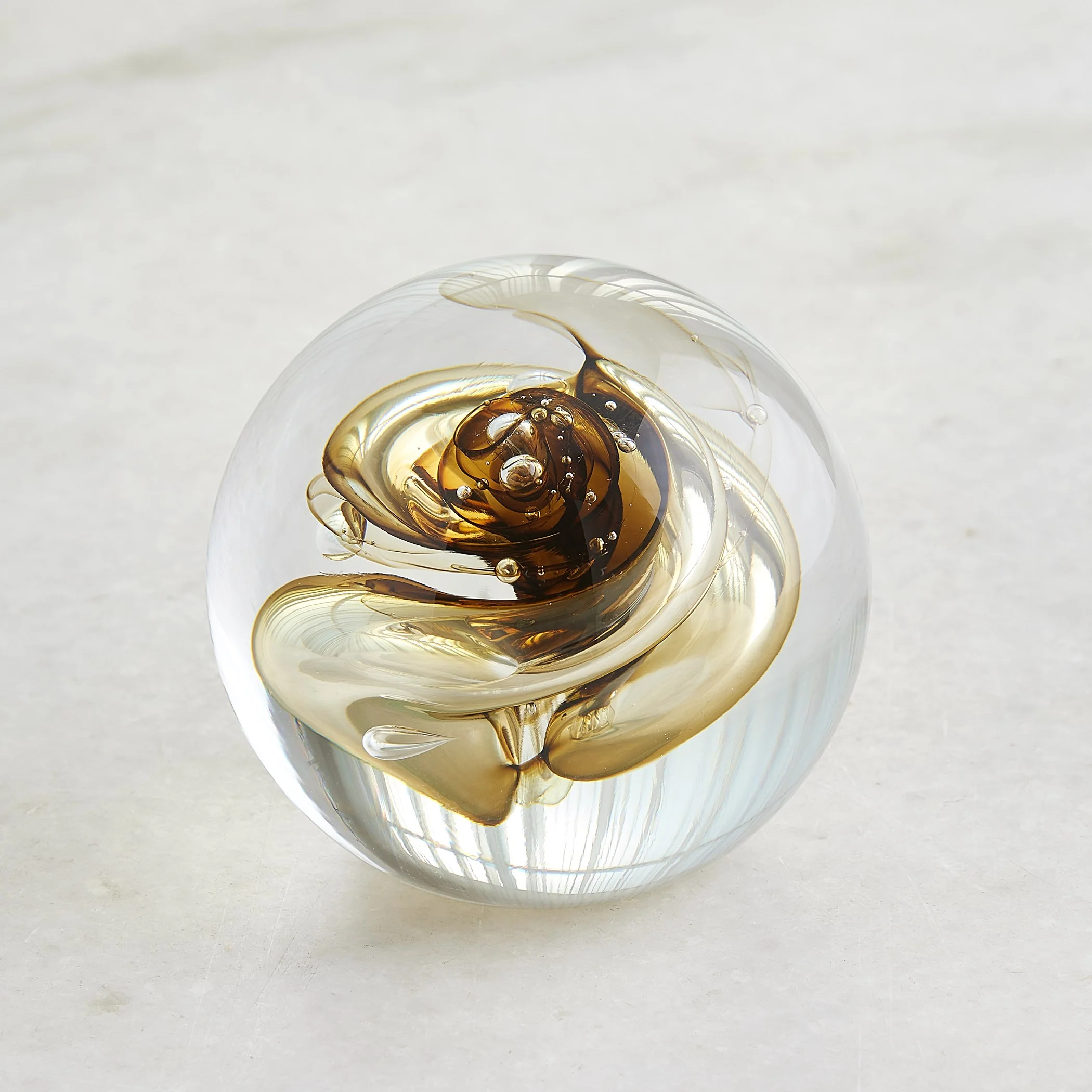 Global Views Swirl Paperweight Moss Green - Image 2