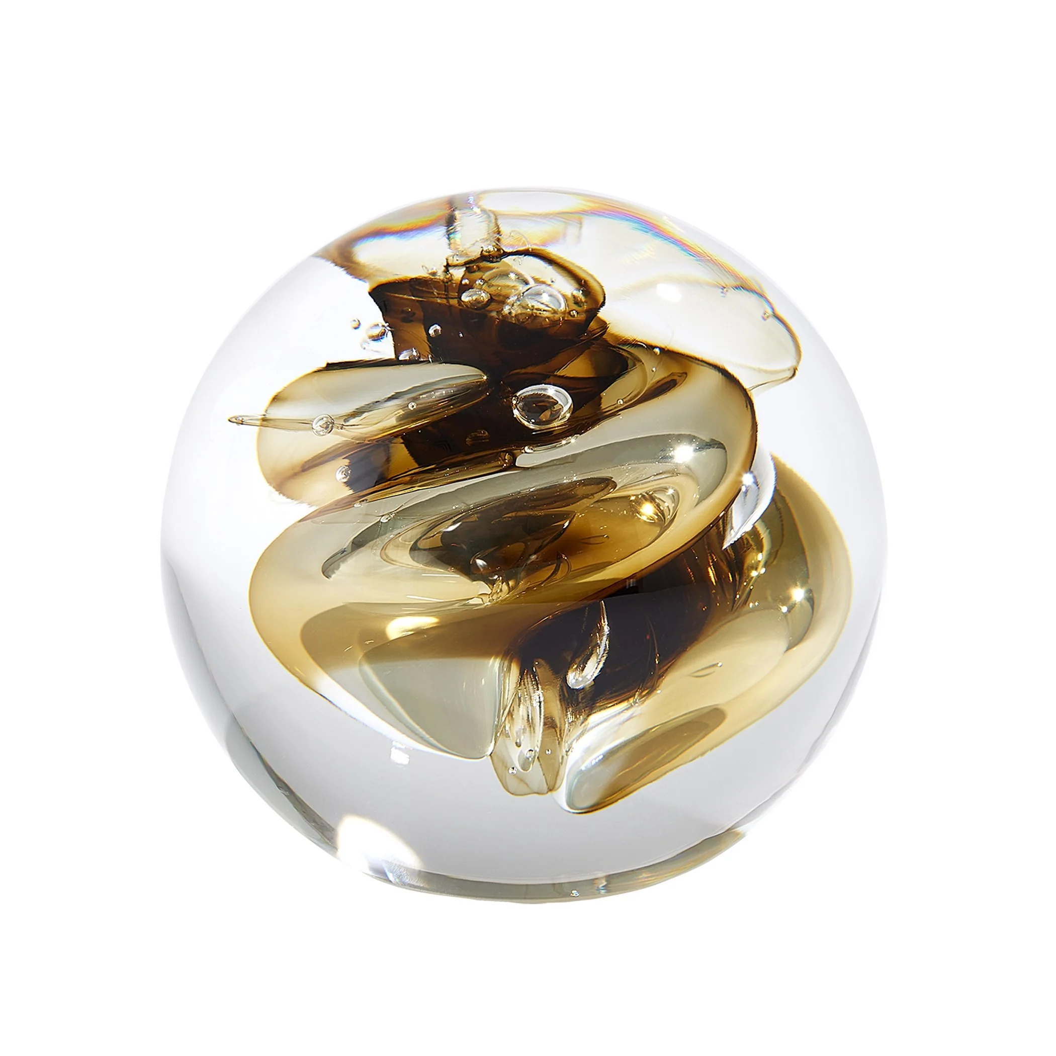 Global Views Swirl Paperweight Moss Green - Image 9