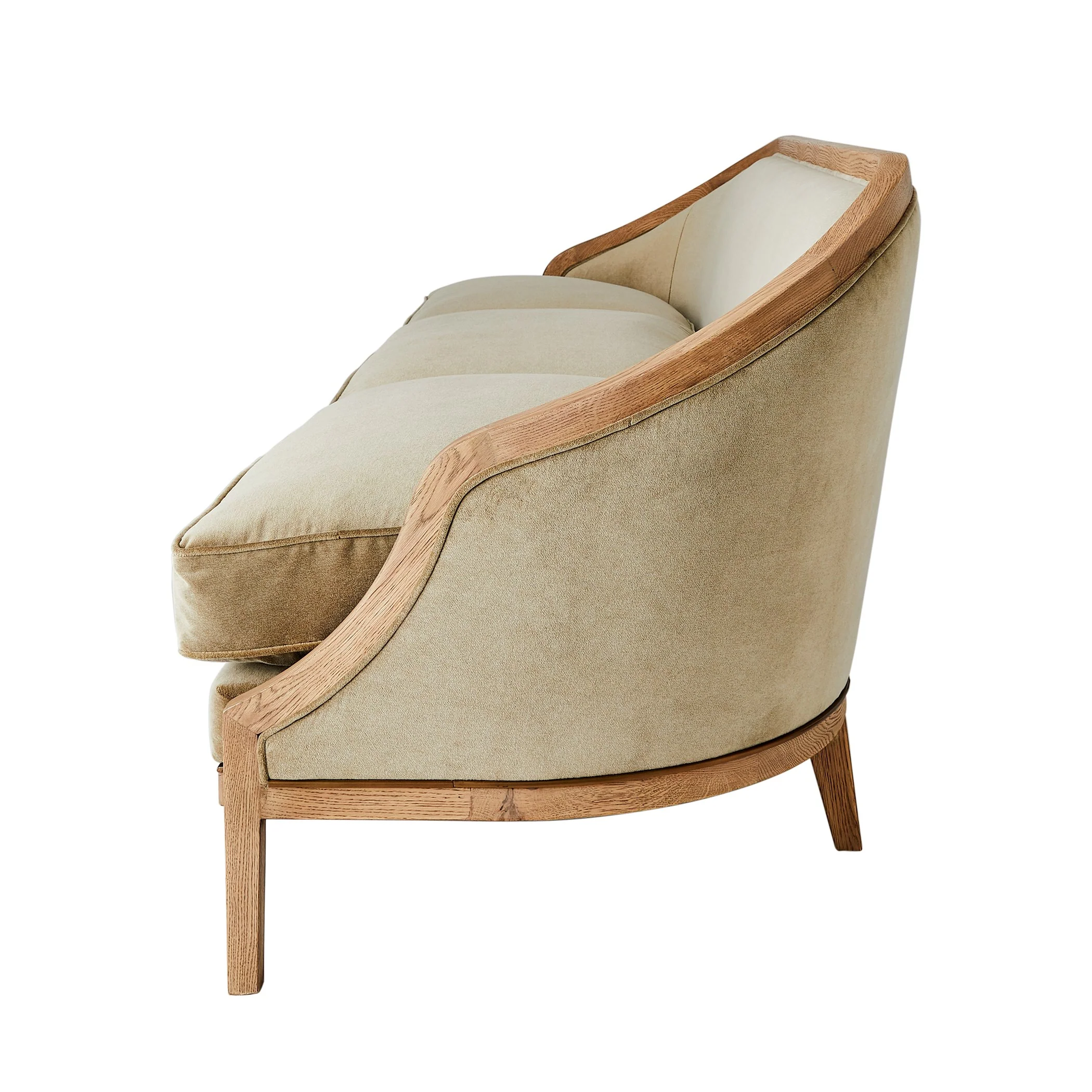 Global Views Tailored Sofa-Bleached Oak - Image 3