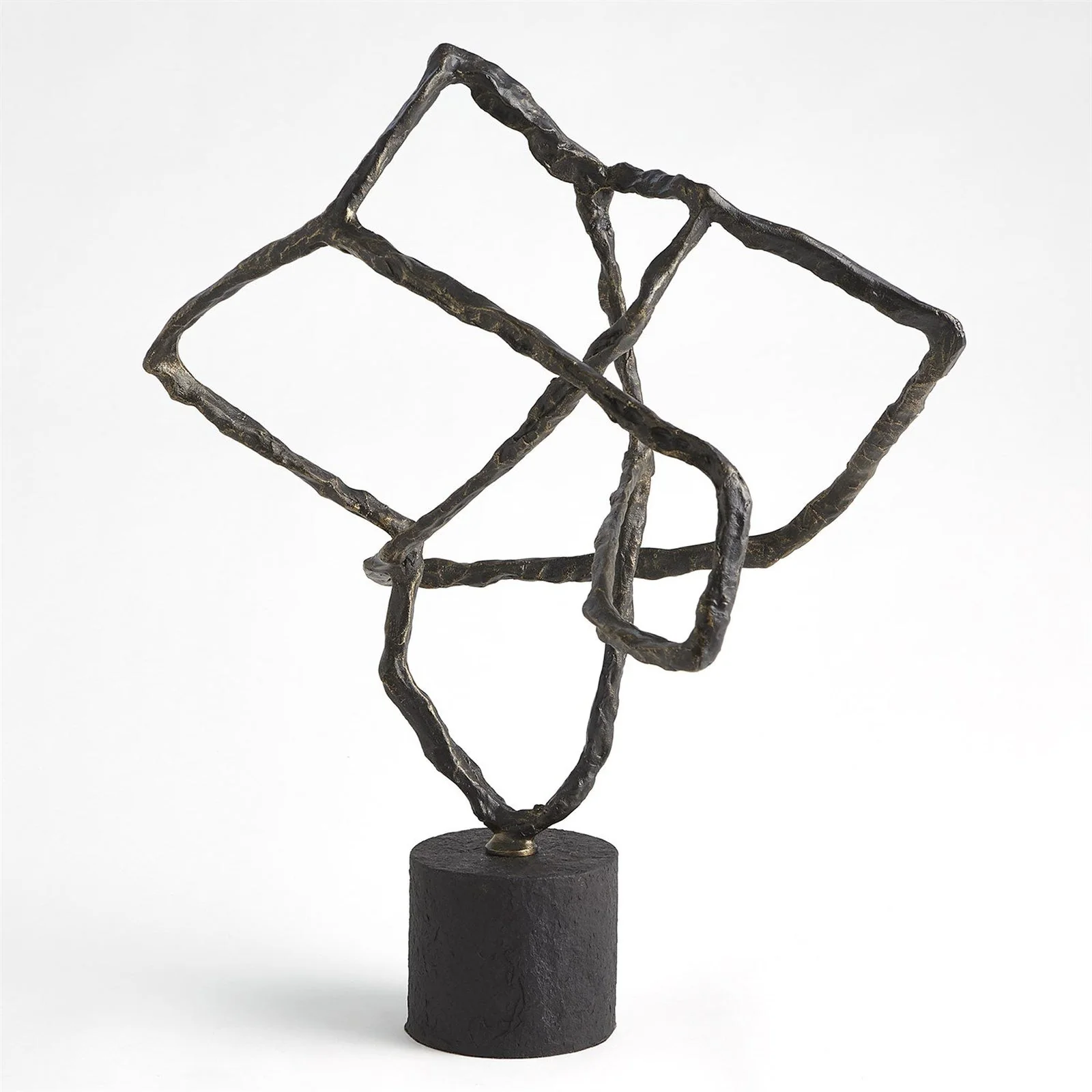 Global Views Tangled Sculpture Bronze - Image 2