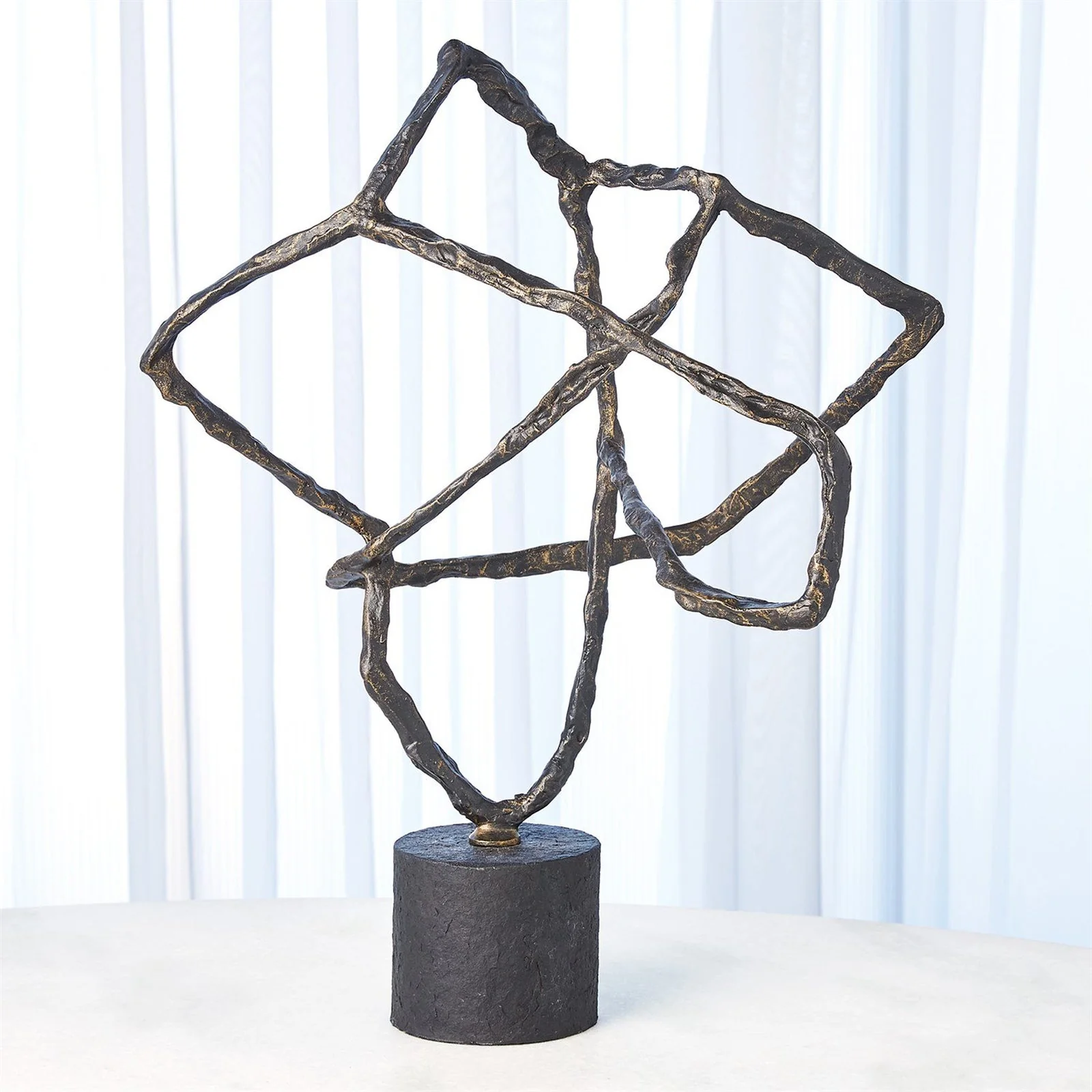 Global Views Tangled Sculpture Bronze - Image 3
