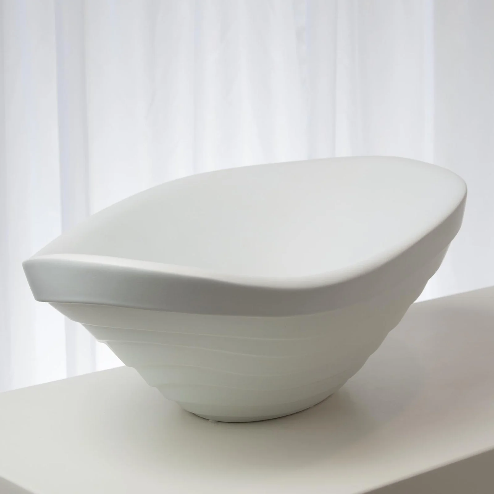 Global Views Terrace Bowl-Matte White - Image 2